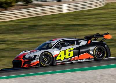 Valentino Rossi Driving Audi R8 GT3 in Valencia