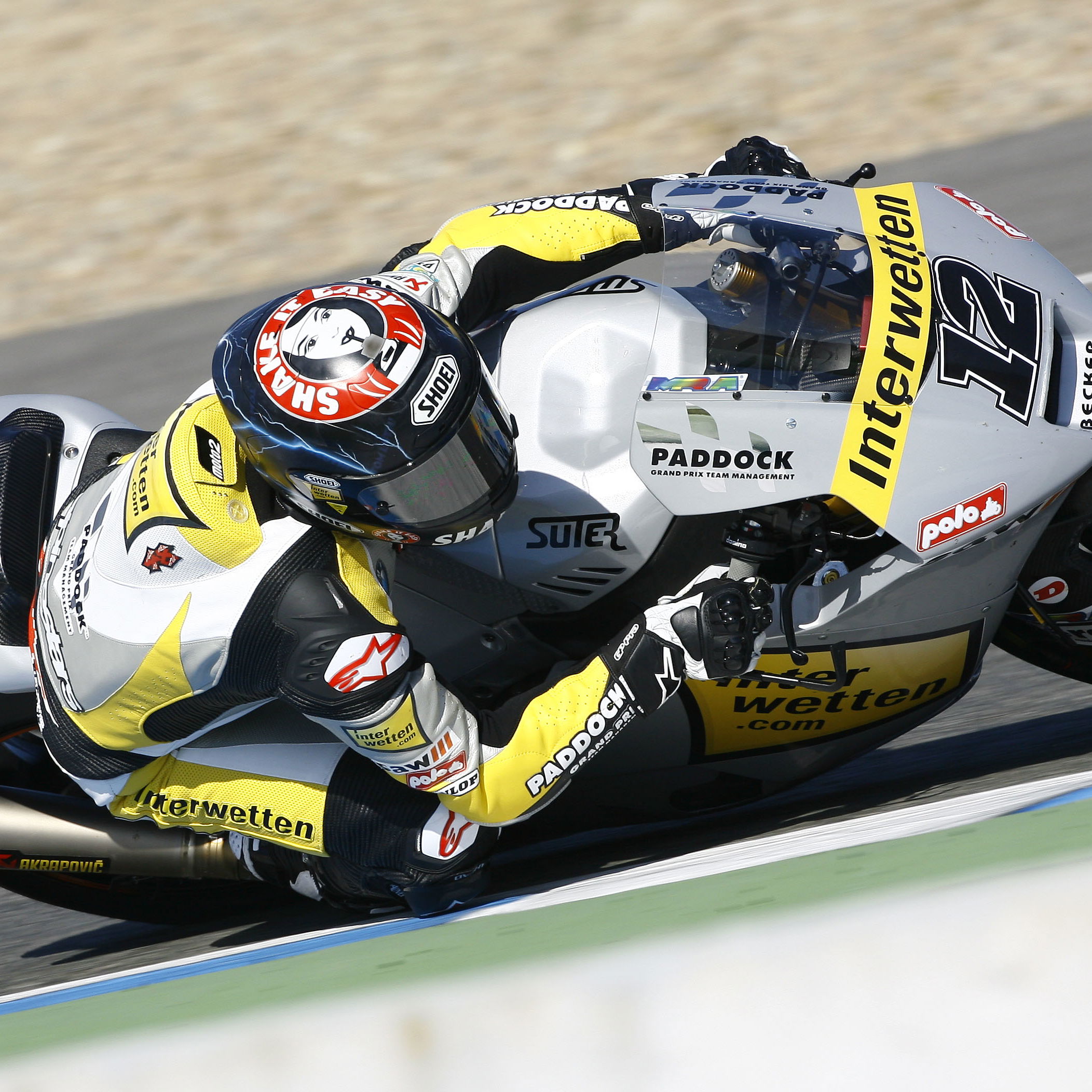 Luthi, Jerez Moto2/3 tests, March 2012