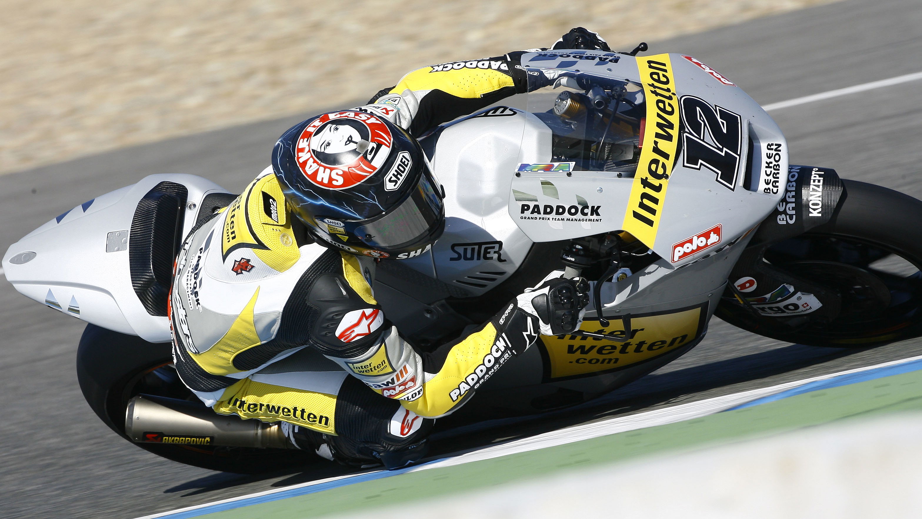 Luthi, Jerez Moto2/3 tests, March 2012