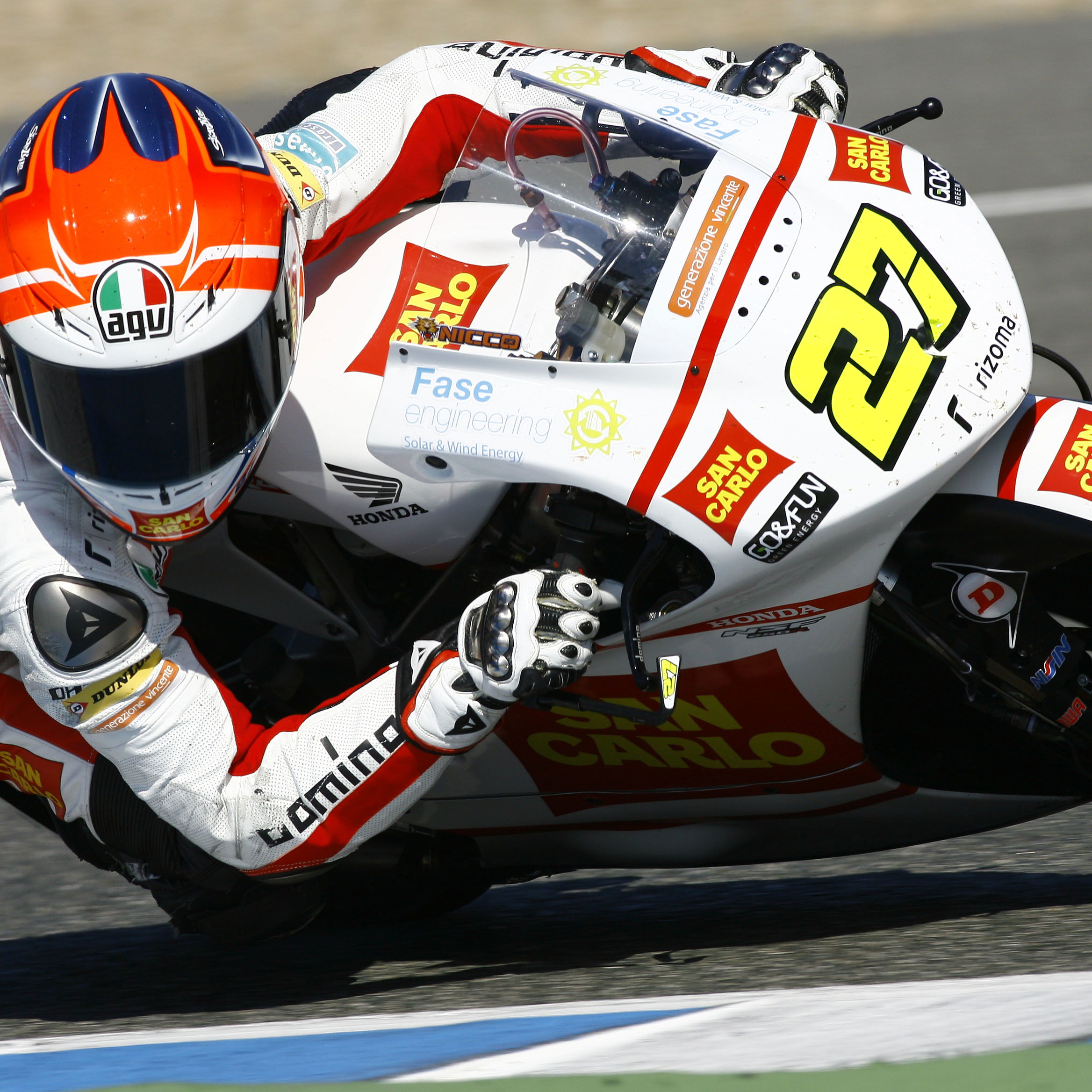 Antonelli, Jerez Moto2/3 tests, March 2012