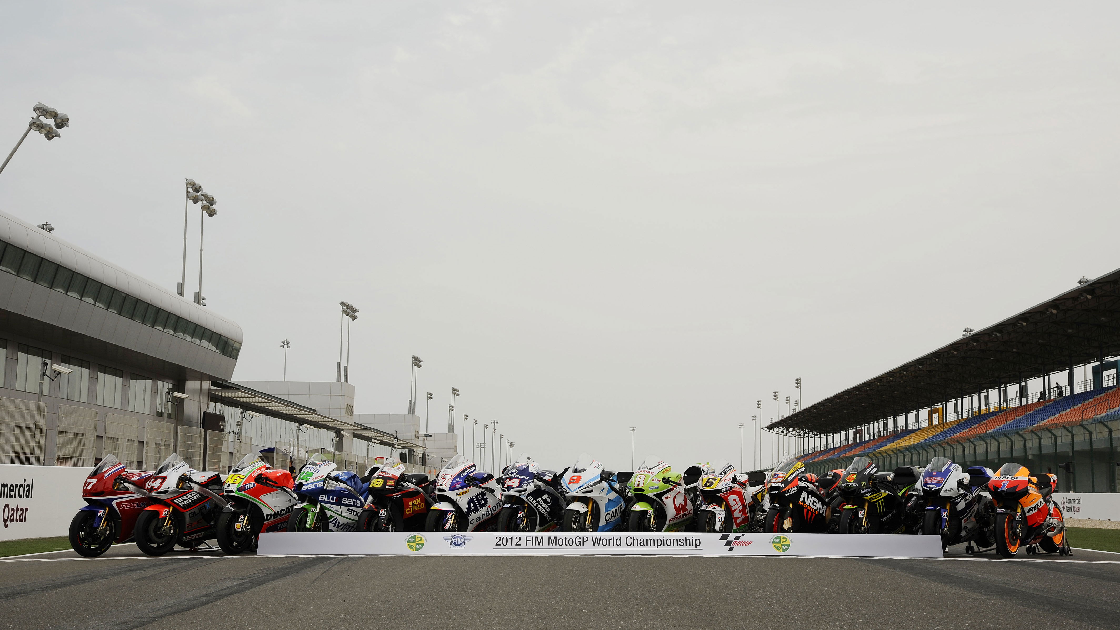 MotoGP bike line-up, Qatar MotoGP 2012