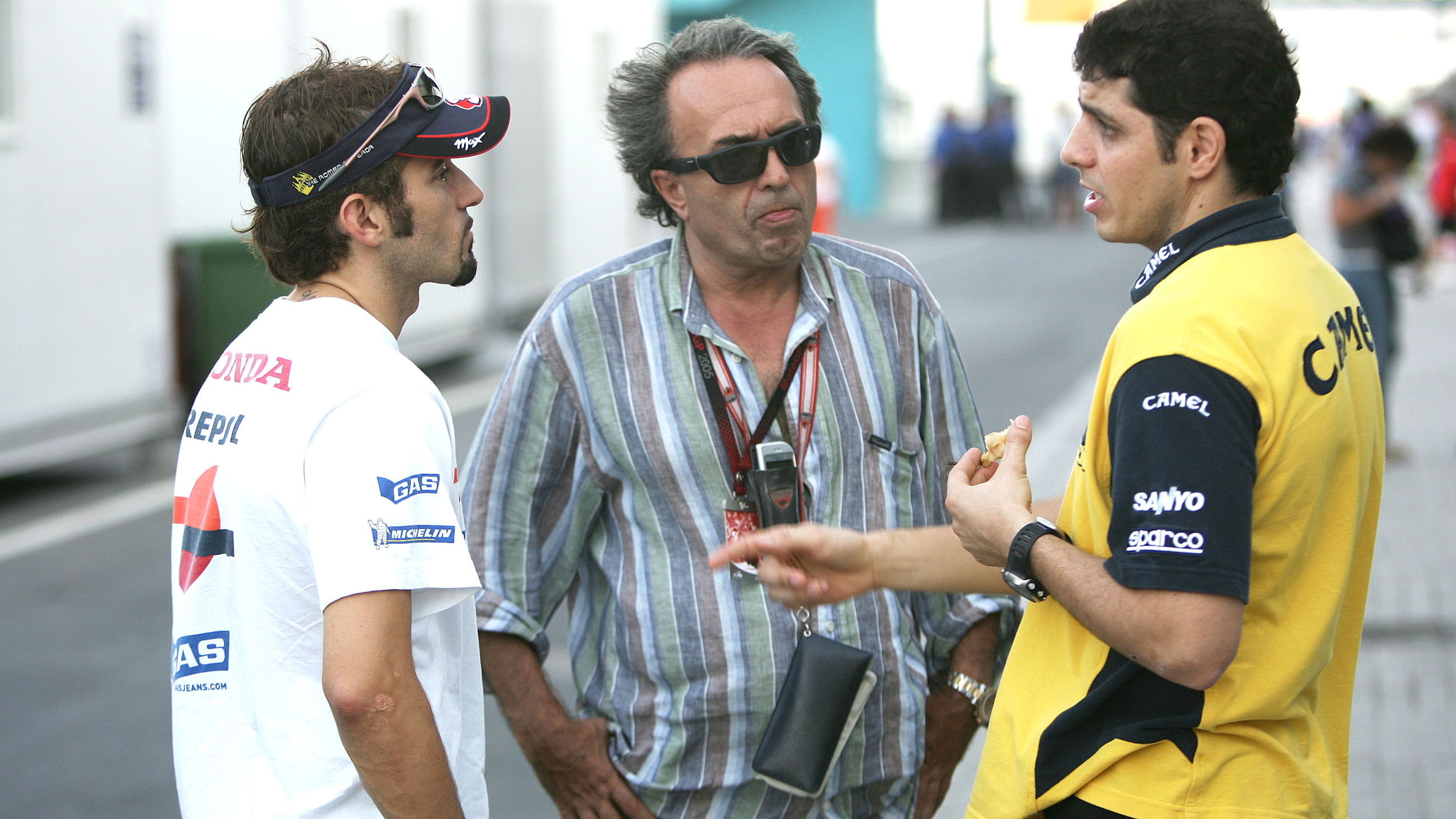 Biaggi, Carlo Pernat, Barros, Qatar MotoGP, 2005