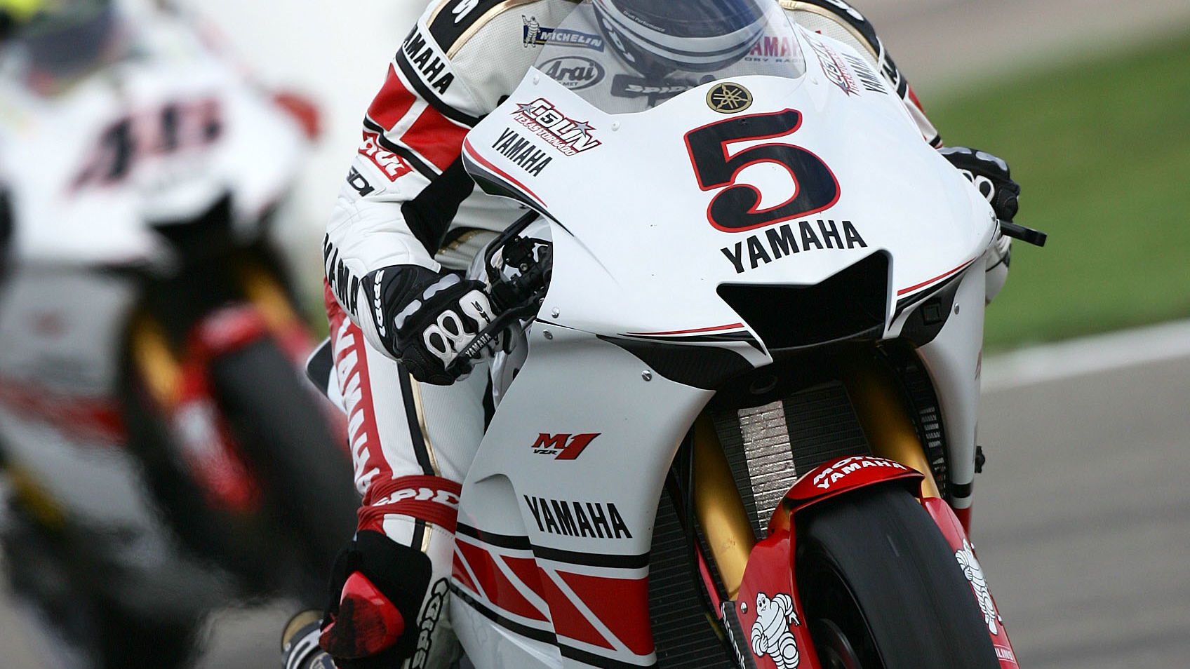 Edwards practice start, Valencia MotoGP, 2005