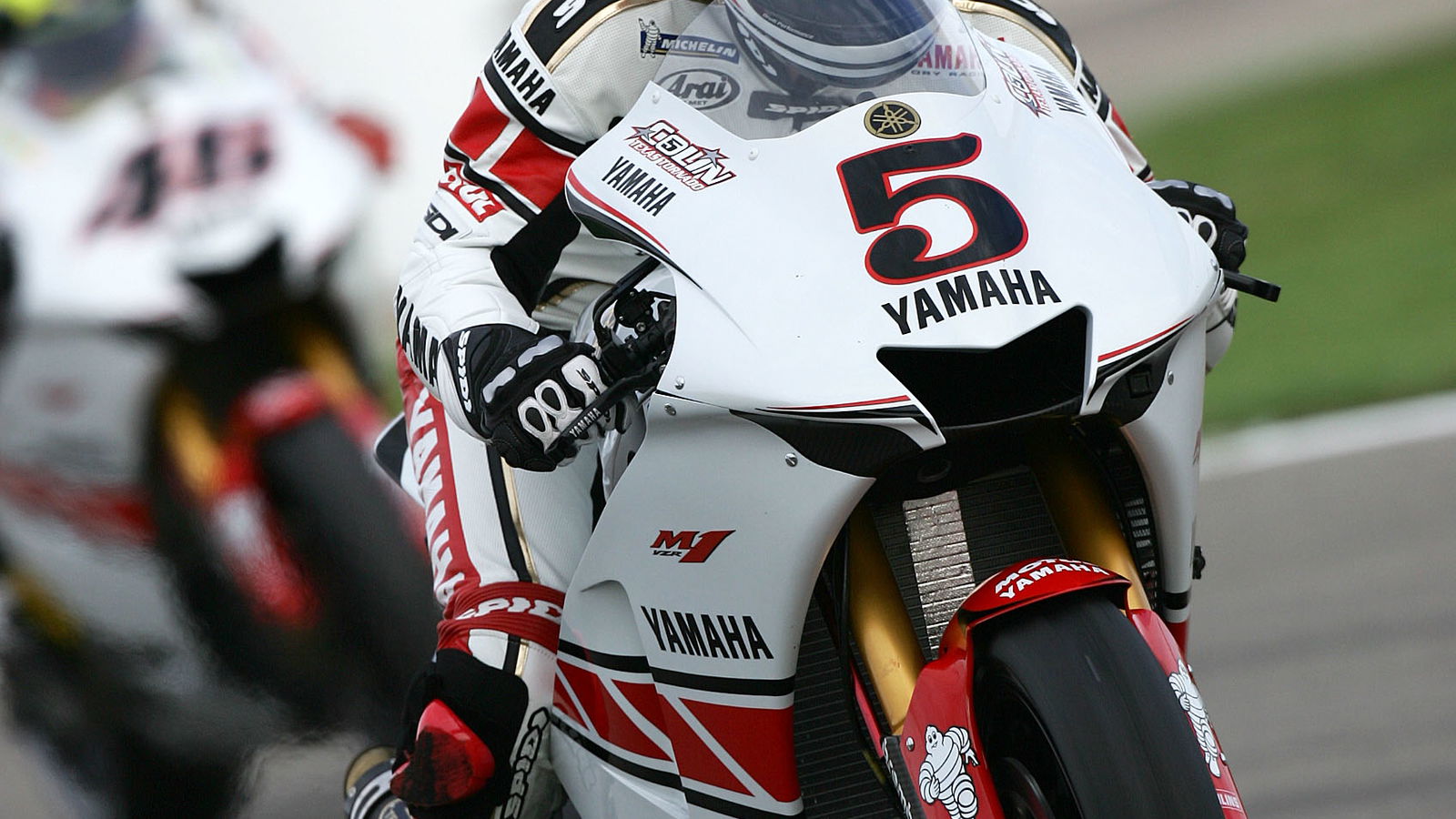 Edwards practice start, Valencia MotoGP, 2005