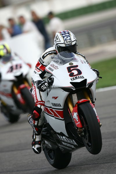 Edwards practice start, Valencia MotoGP, 2005