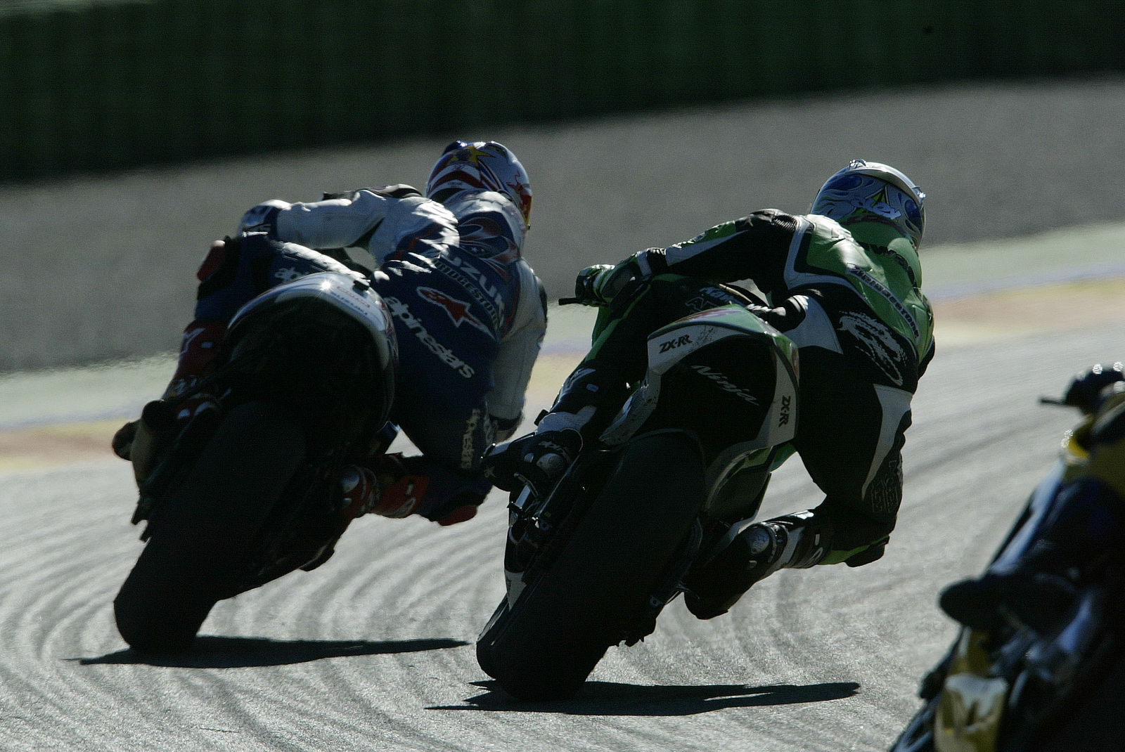 Hopkins, Hofmann, Valencia MotoGP Race, 2005