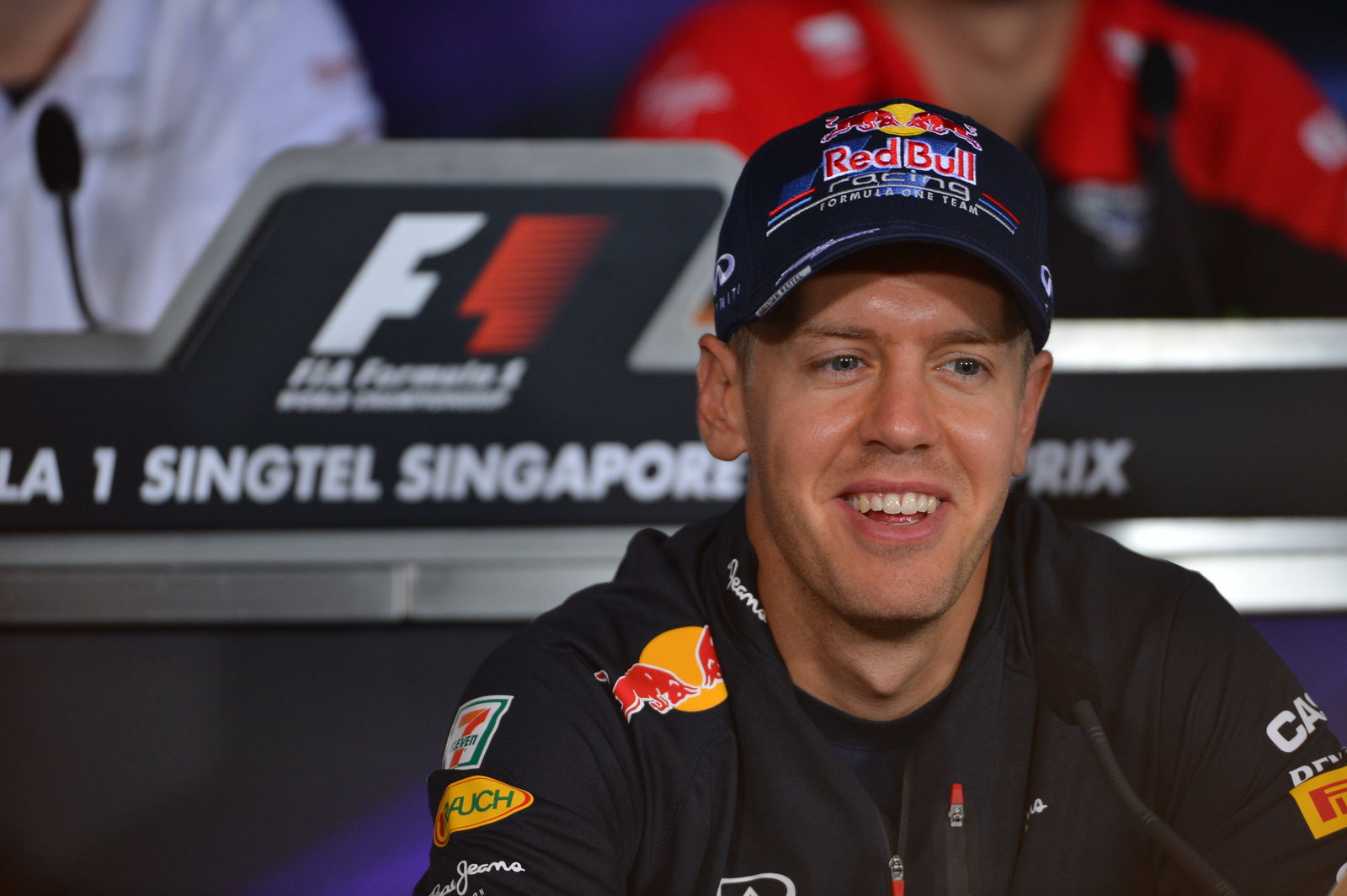 20.09.2012 - Press Conference: Sebastian Vettel (GER) Red Bull Racing RB8