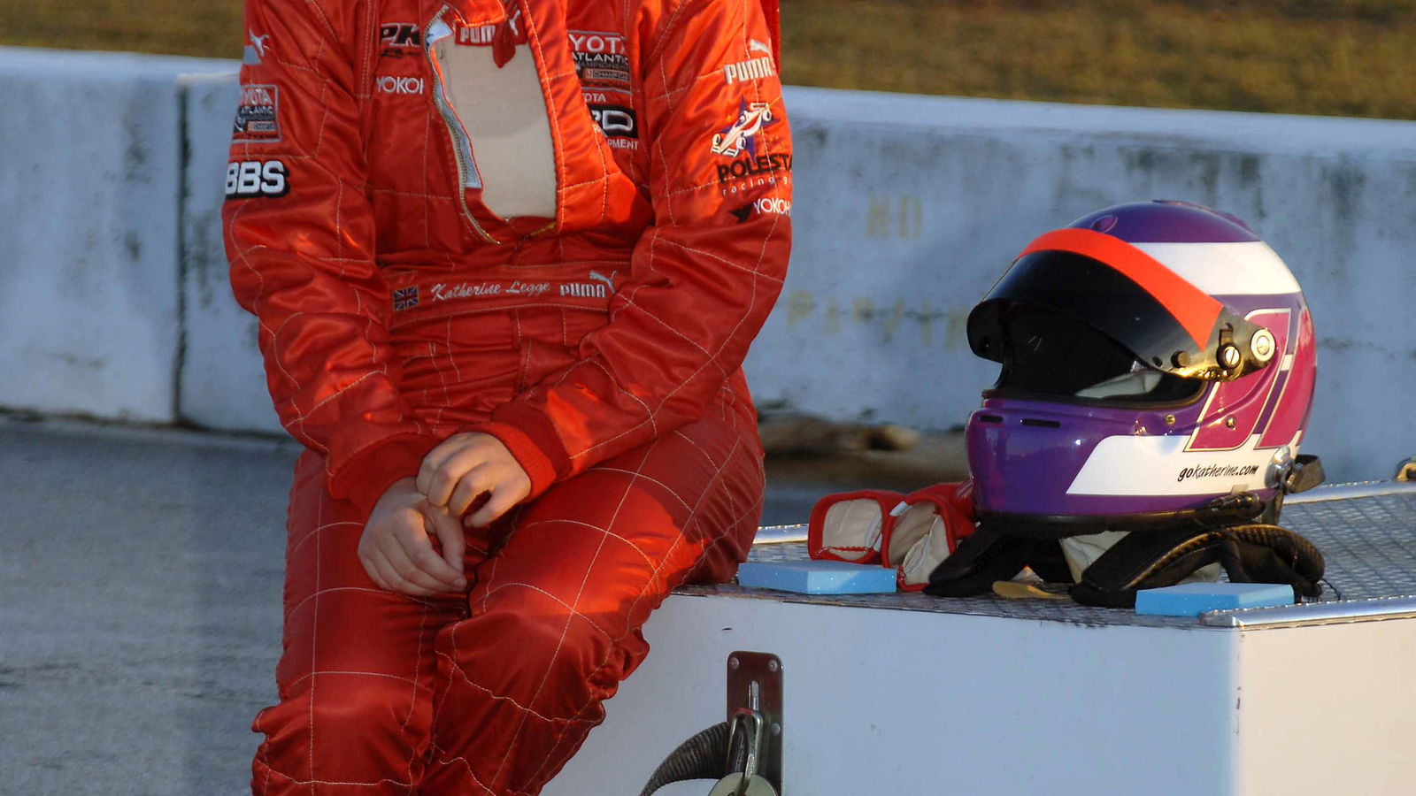 Katherine Legge will warm up for her PKV Champ Car test with an outing at Rocketsports