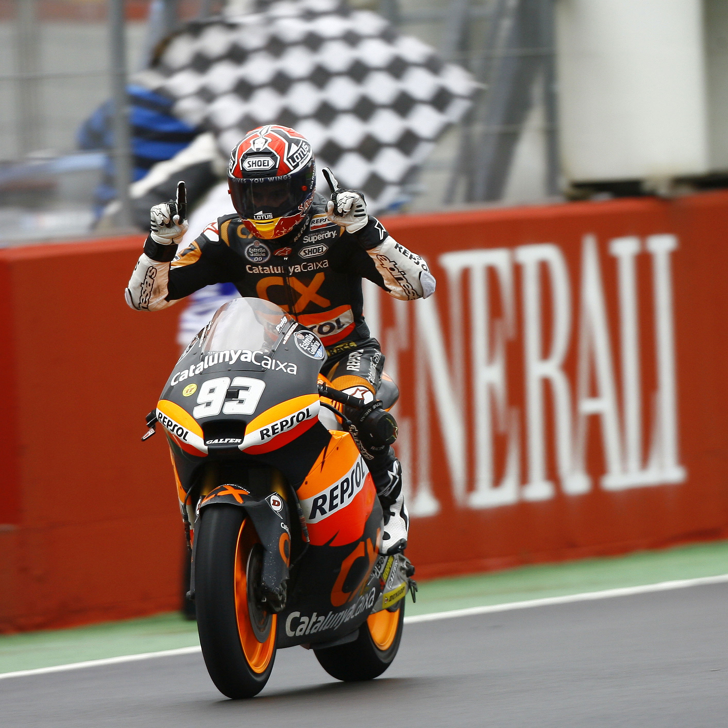 Marquez, Moto2 race, Valencia MotoGP 2012