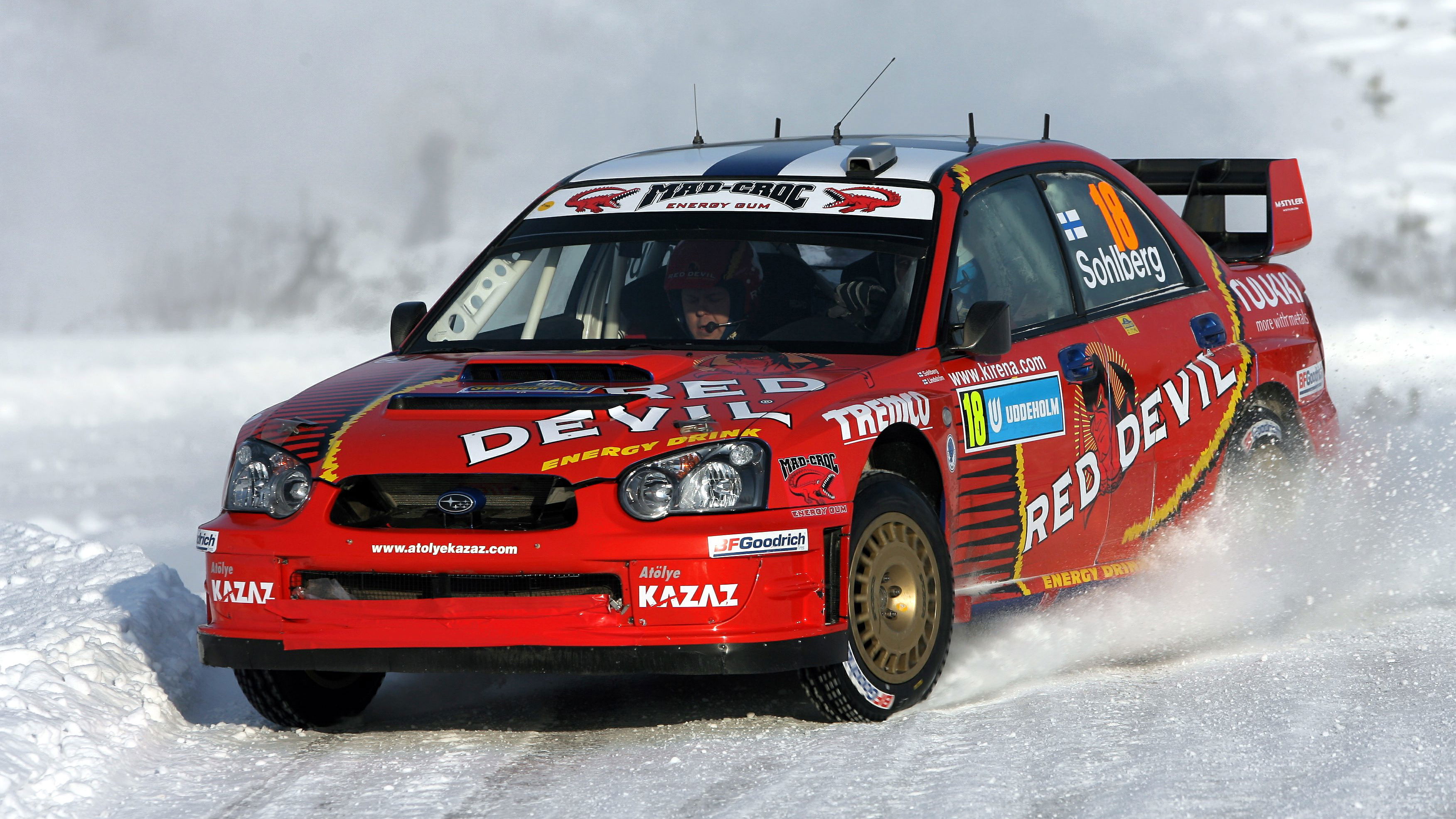 Kristian Sohlberg / Kaj Lindstrom - Red Devil Atolye Kazaz Subaru Impreza WRC.