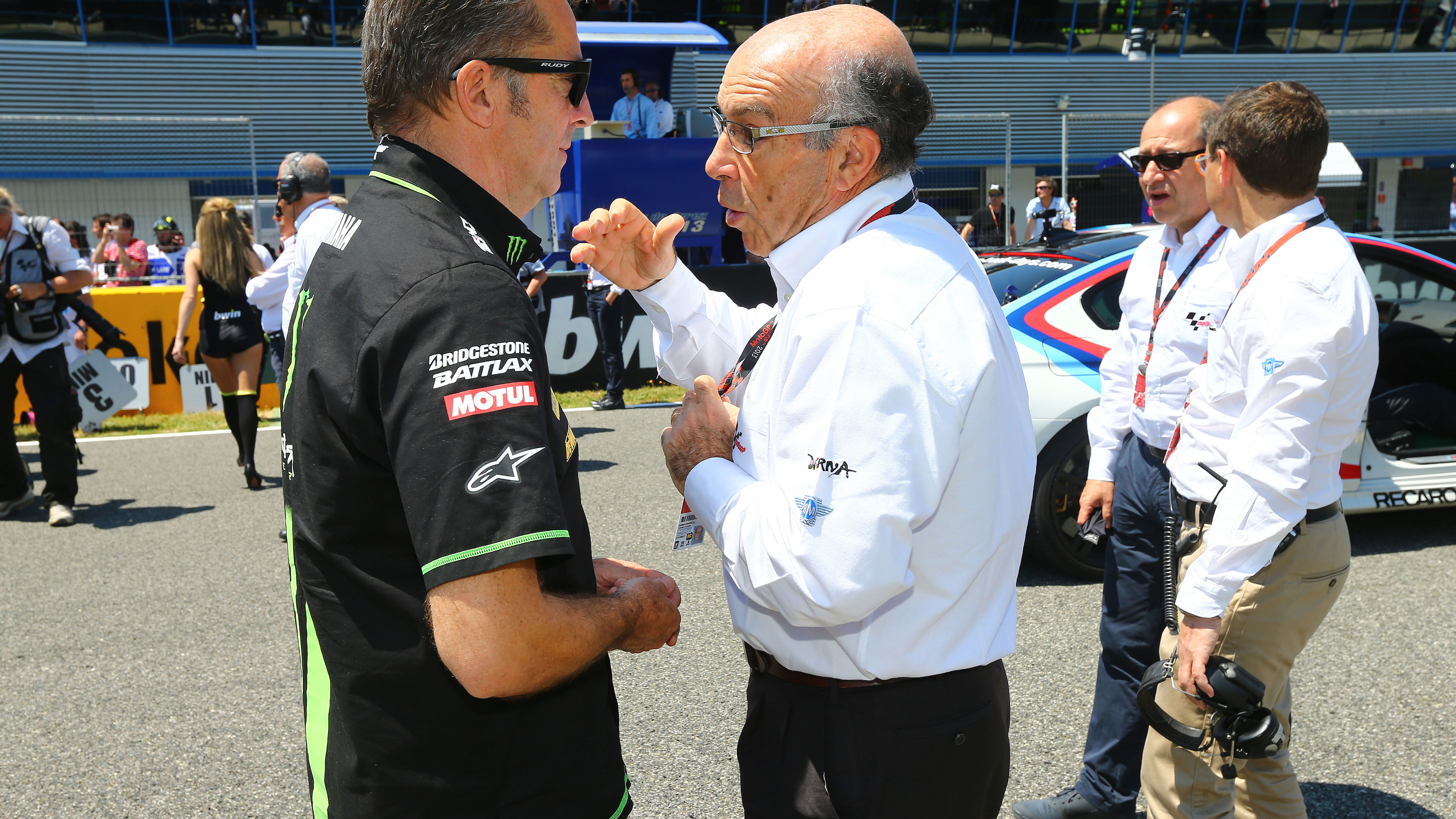 Poncharal and Ezpeleta, Spanish MotoGP 2013