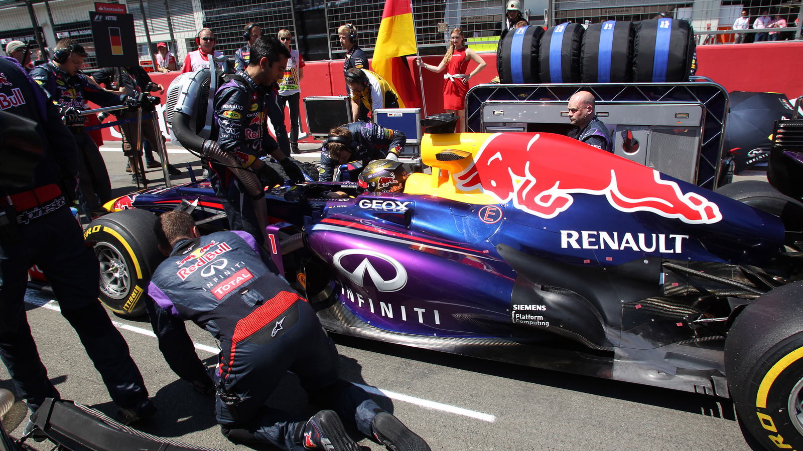 07.07.2013- Race, Sebastian Vettel (GER) Red Bull Racing RB9