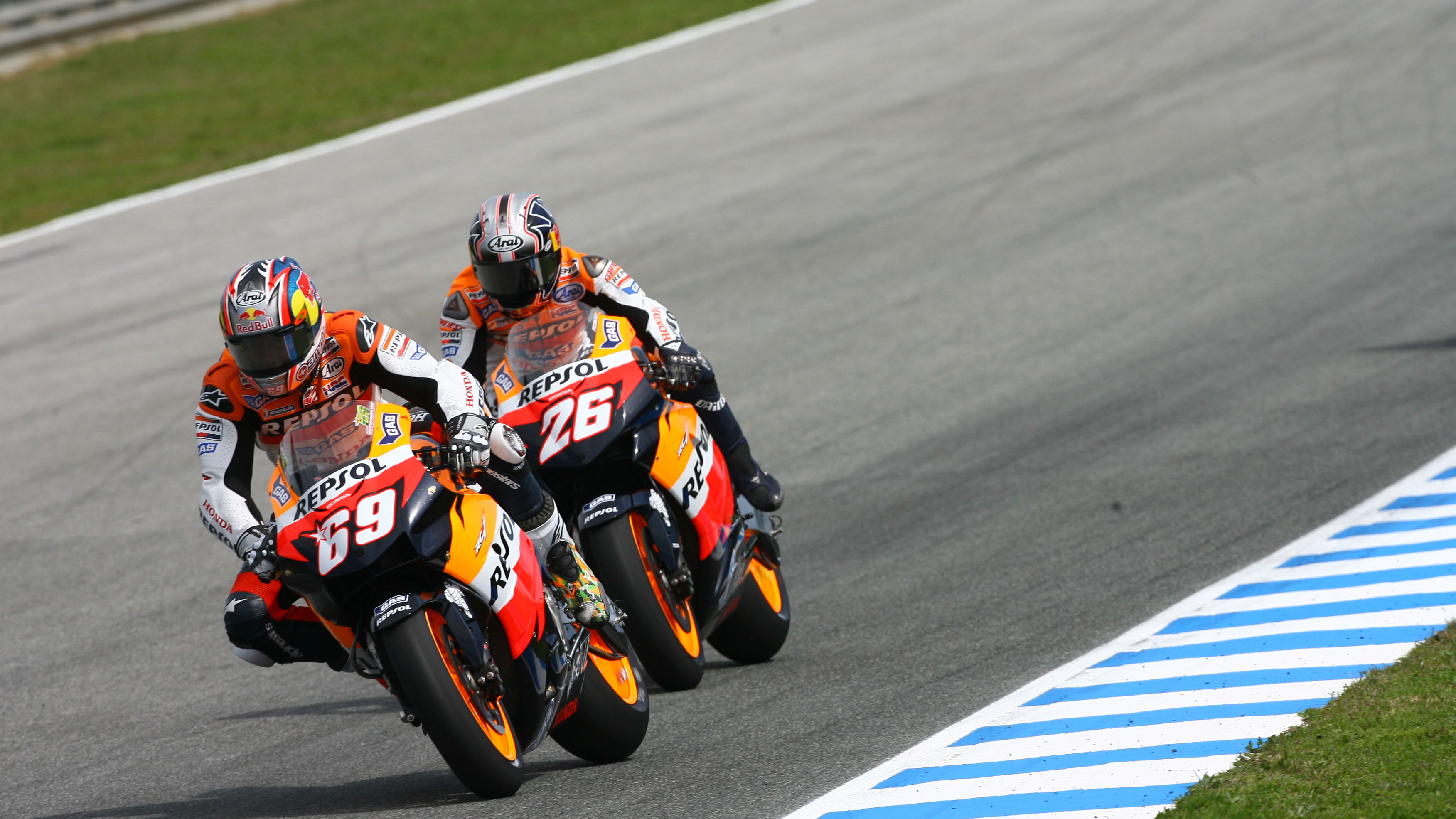 Hayden and Pedrosa, Spanish MotoGP, 2006