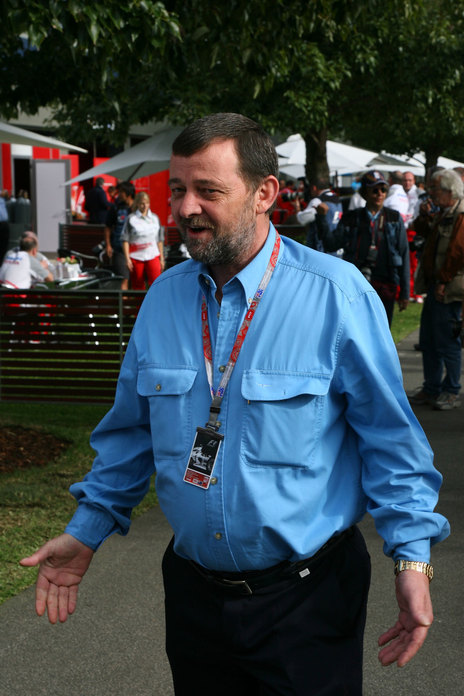 31.03.2006 Melbourne, Australia, . Paul Stoddart (AUS) ex Minardi Team owner makes an apperance in t