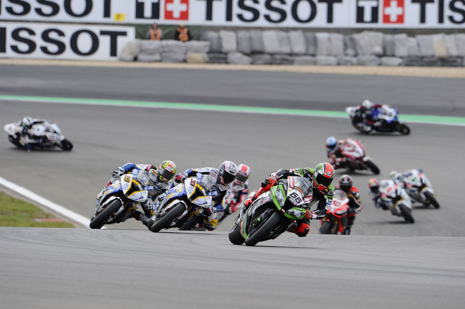 Sykes, Race start,, German WSBK Race 1 2013