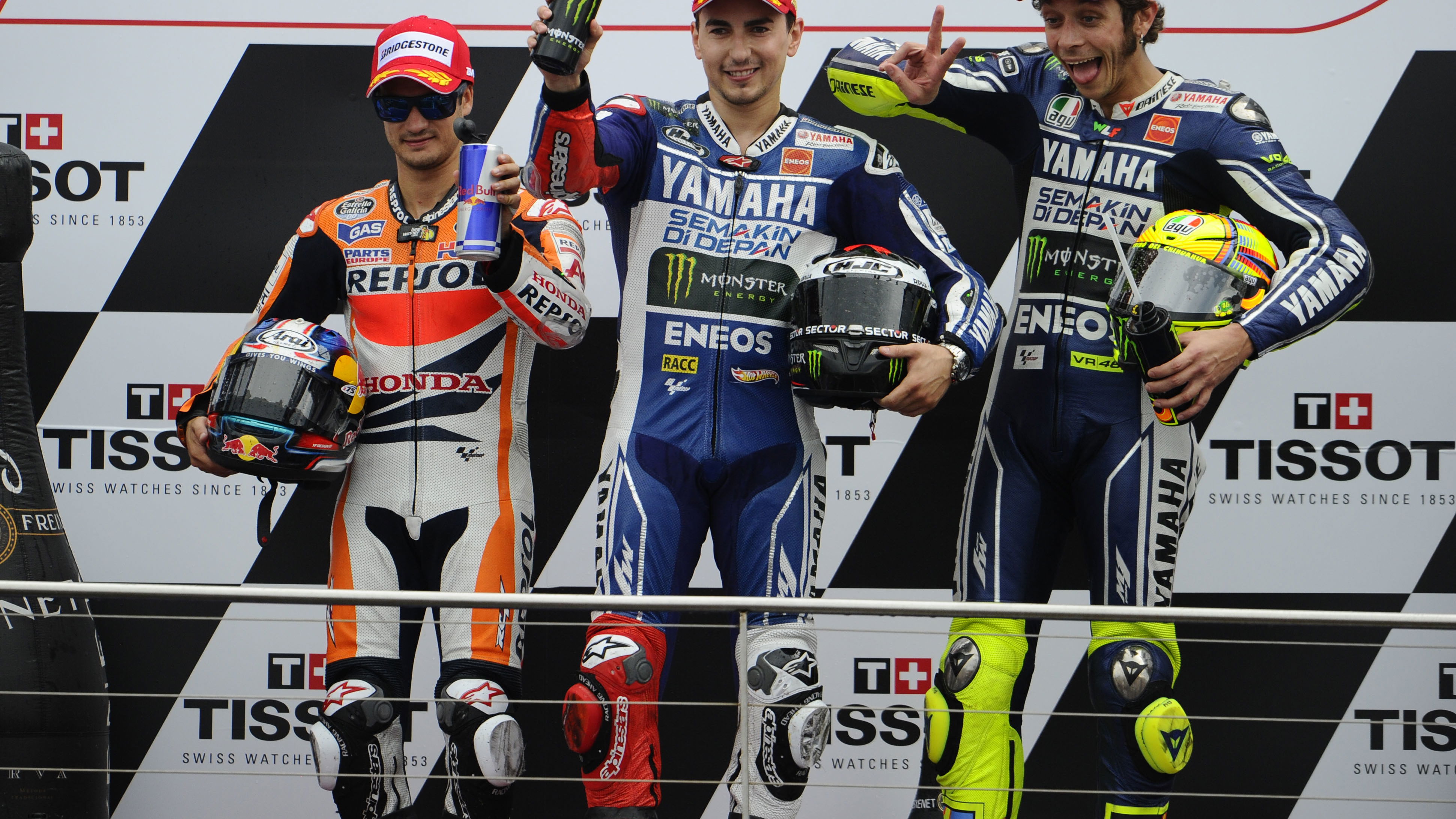 Pedrosa, Lorenzo, Rossi, Australian MotoGP Race 2013