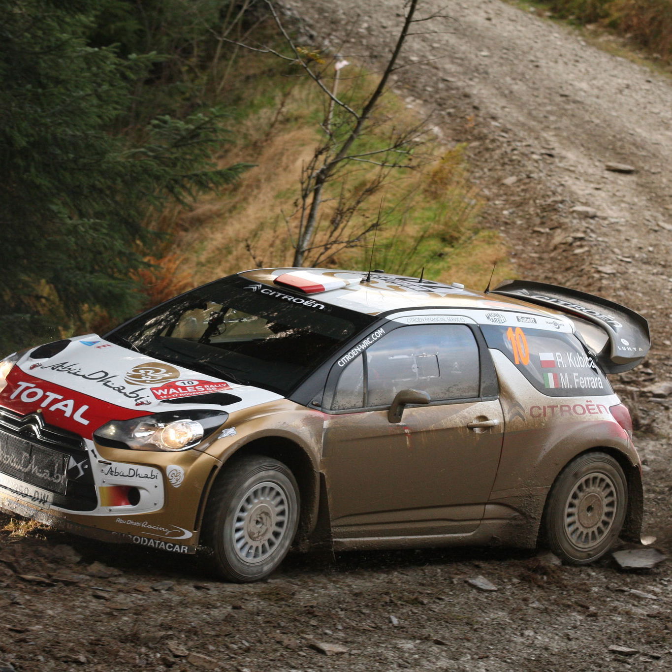 Robert Kubica, Michele Ferrara, (Citroen DS3 WRC #10, Abu Dhabi Citroen Total WRT))
