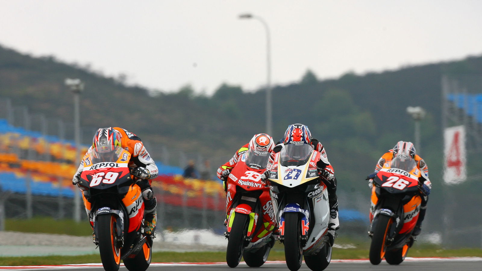 Hayden, Stoner, Melandri, Pedrosa, Turkish MotoGP, 2006