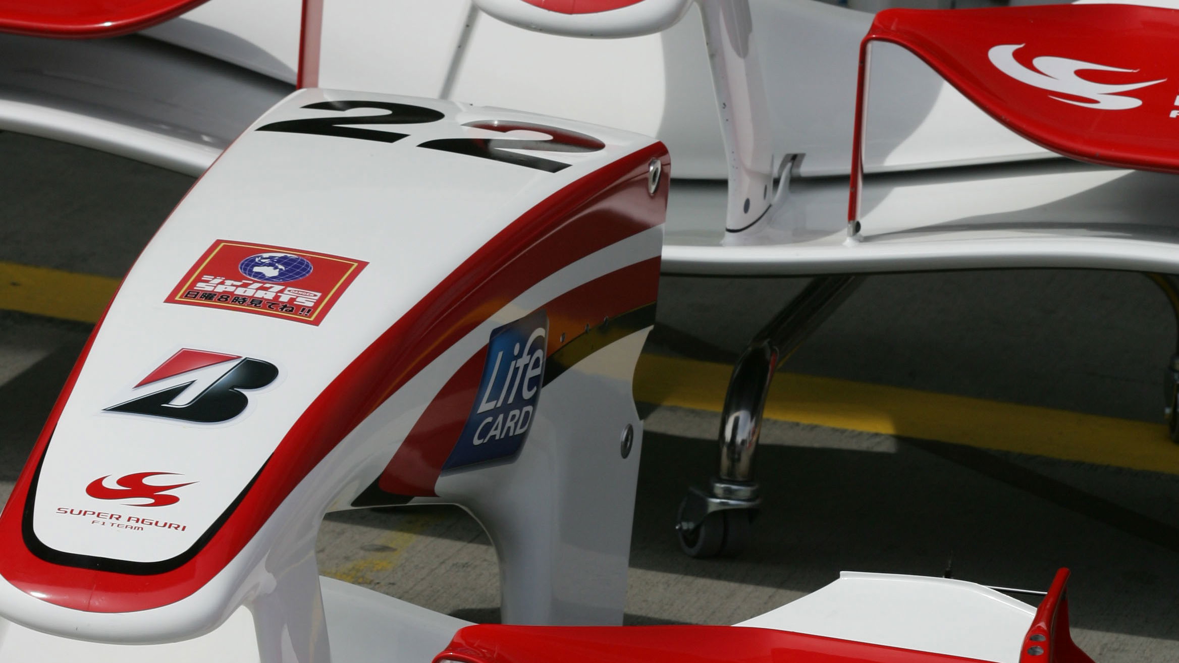 Super Aguri front wing detail