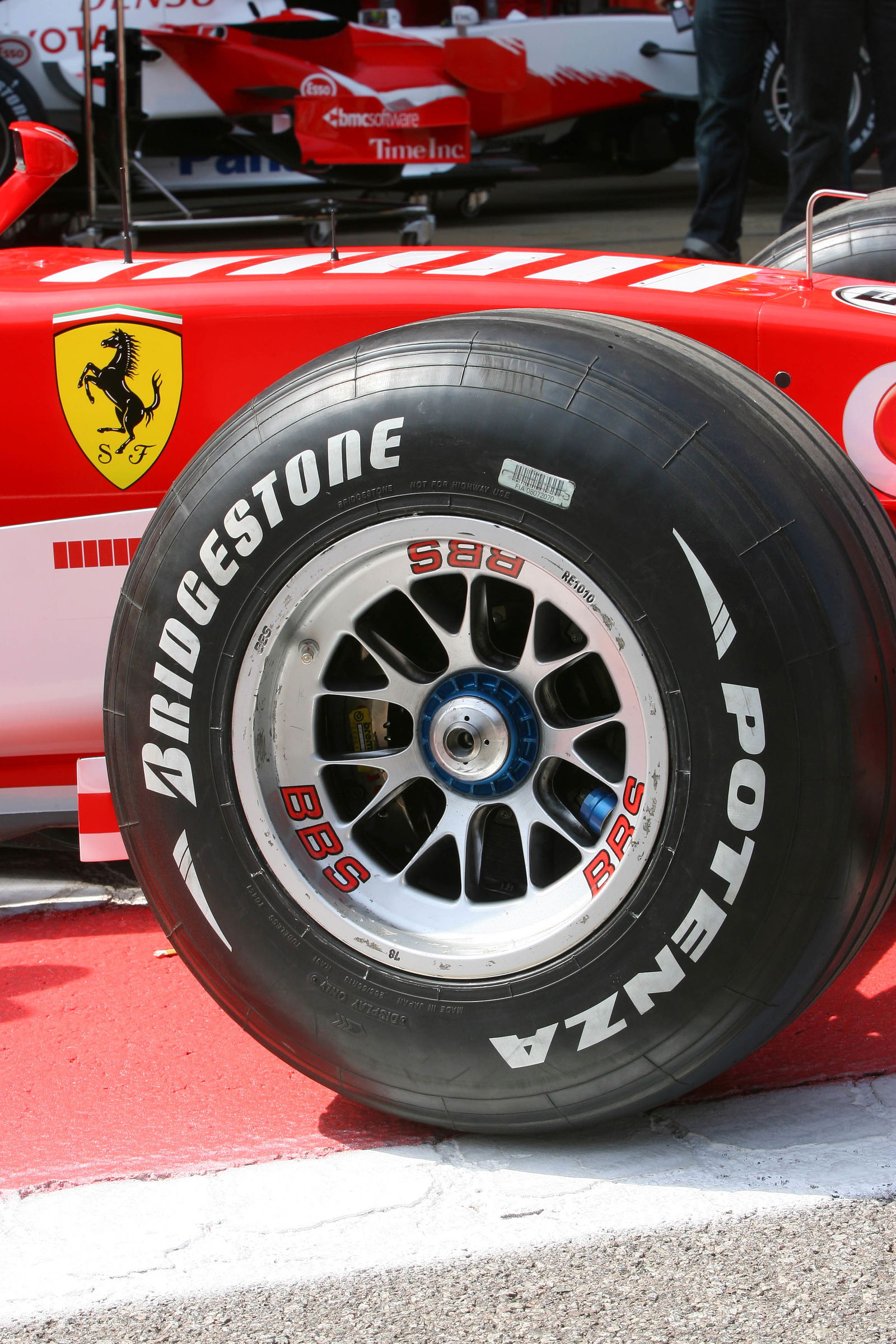 11.05.2006 Granolles, Spain, Scuderia Ferrari &amp; a Bridgestone tyre - Formula 1 World Championship, R