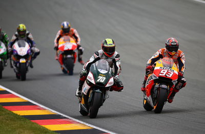 Pits to victory for Marquez in Germany