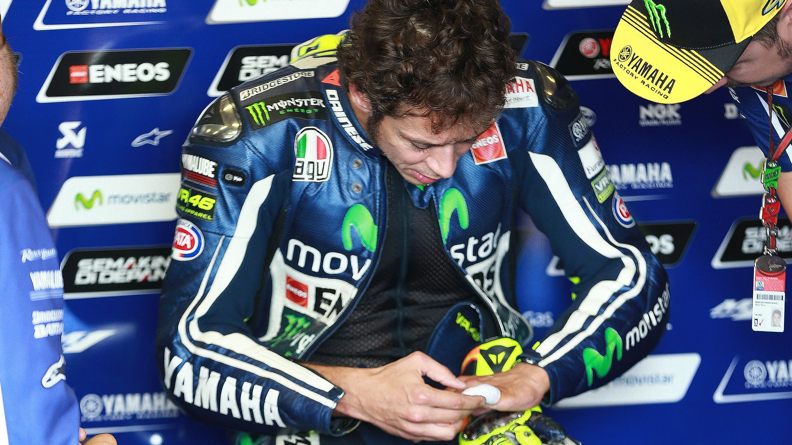 Valentino Rossi talks finger injury