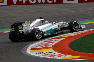 Rosberg edges Hamilton in FP1 at Spa