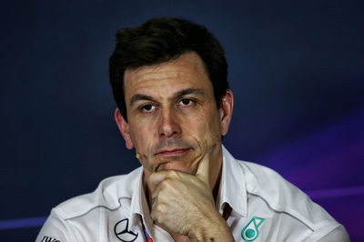 Toto Wolff (GER) Mercedes AMG F1 Shareholder and Executive Director in the FIA Press Conference.
12.