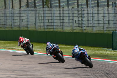 Eugene Laverty, VD Mark and Alex Lowes, Race1, Imola WSBK 2017