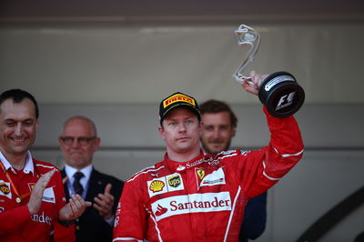 28.05.2017 - Race, Riccardo Adami (ITA) Ferrari Race Engineer and 2nd place Kimi Raikkonen (FIN) Scu