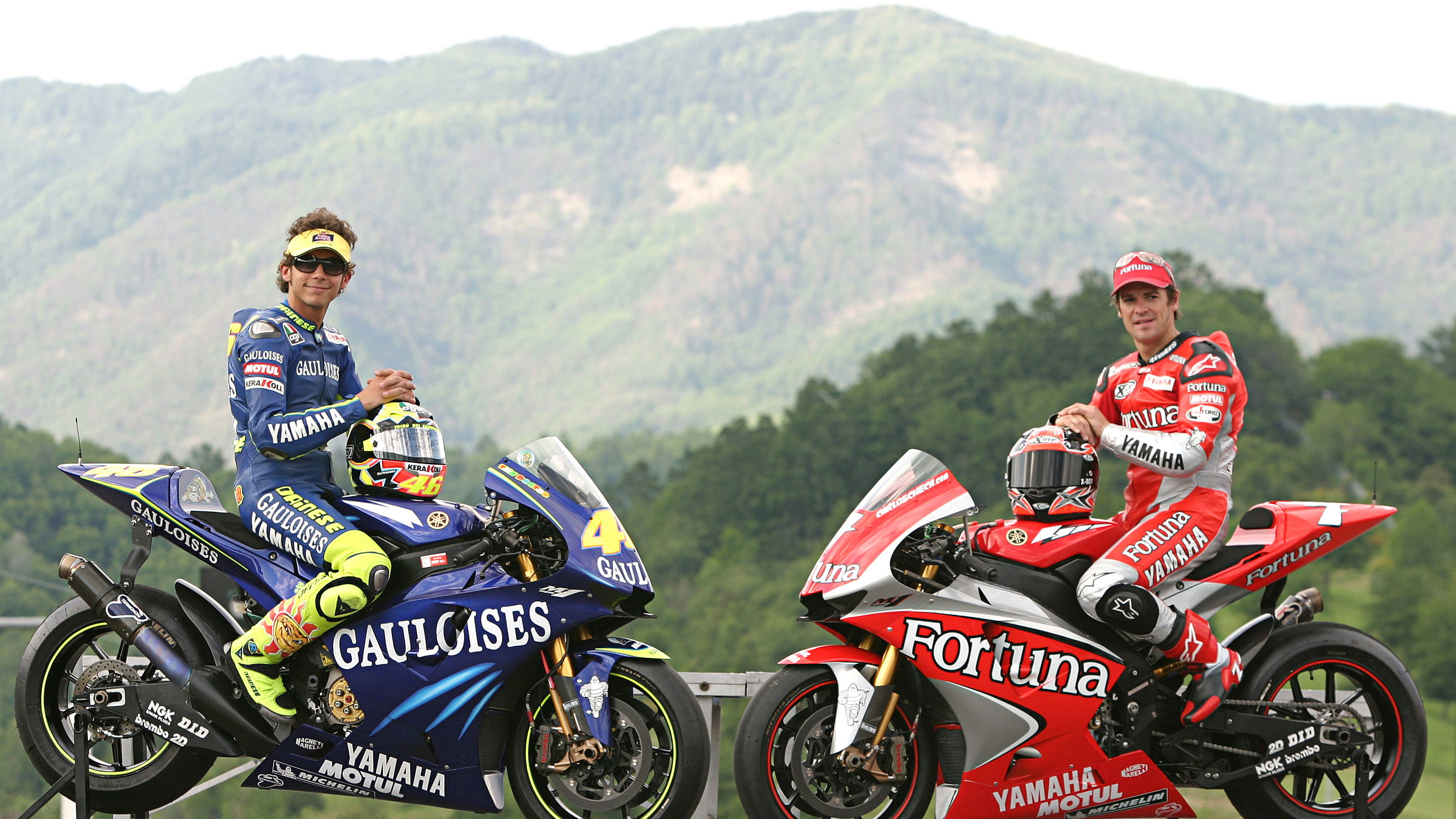 Rossi and Checa, Italian MotoGP 2004