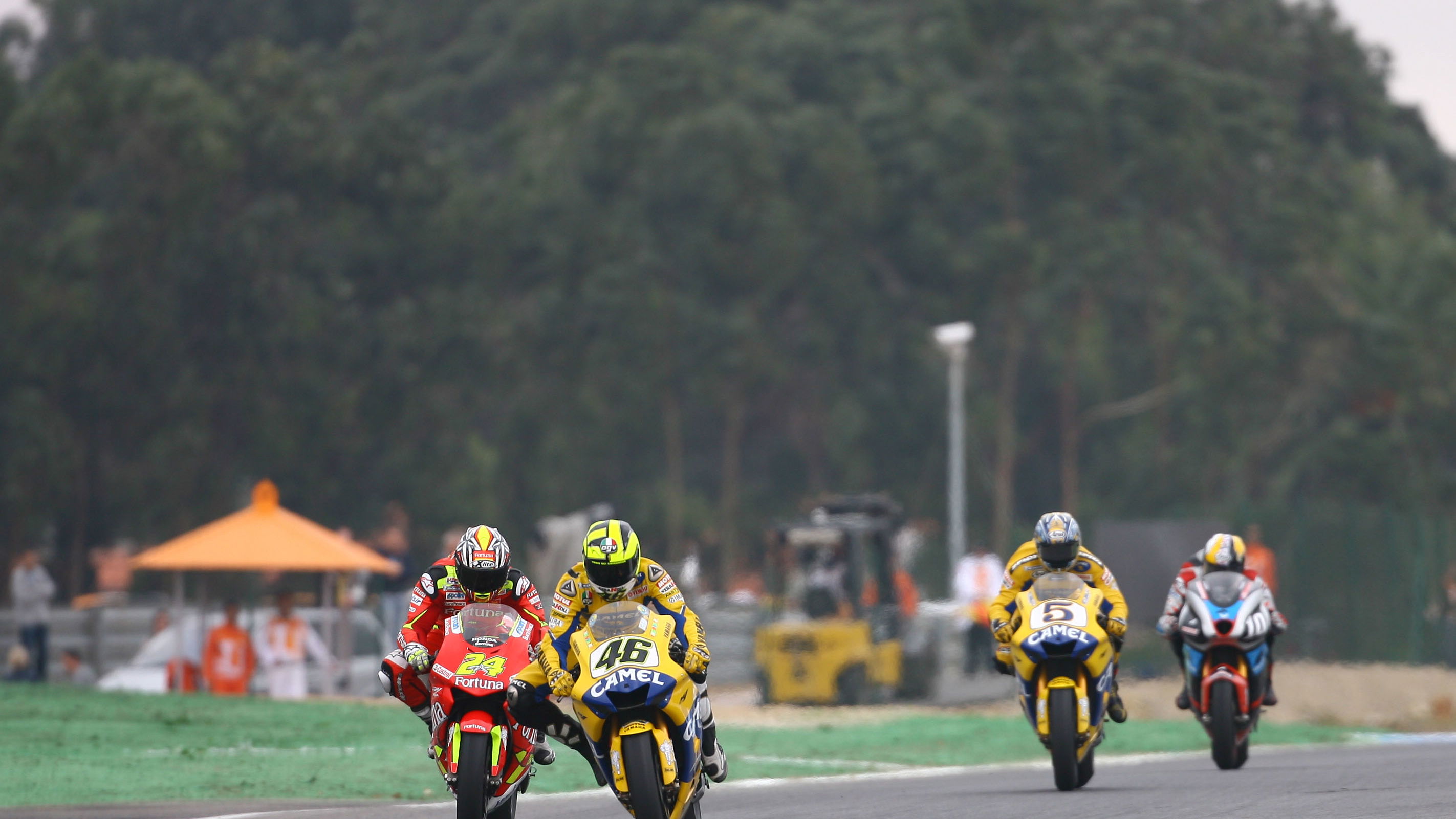 Rossi, Elias, Edwards, Roberts, Portuguese MotoGP, 2006