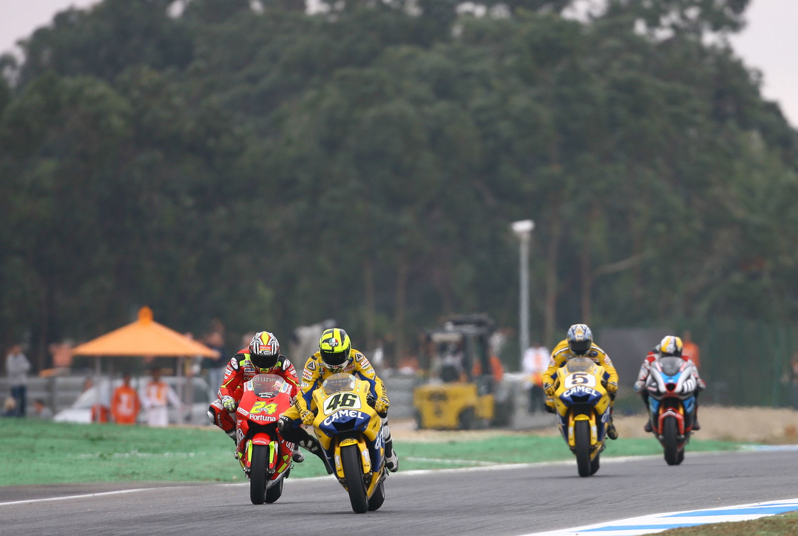 Rossi, Elias, Edwards, Roberts, Portuguese MotoGP, 2006