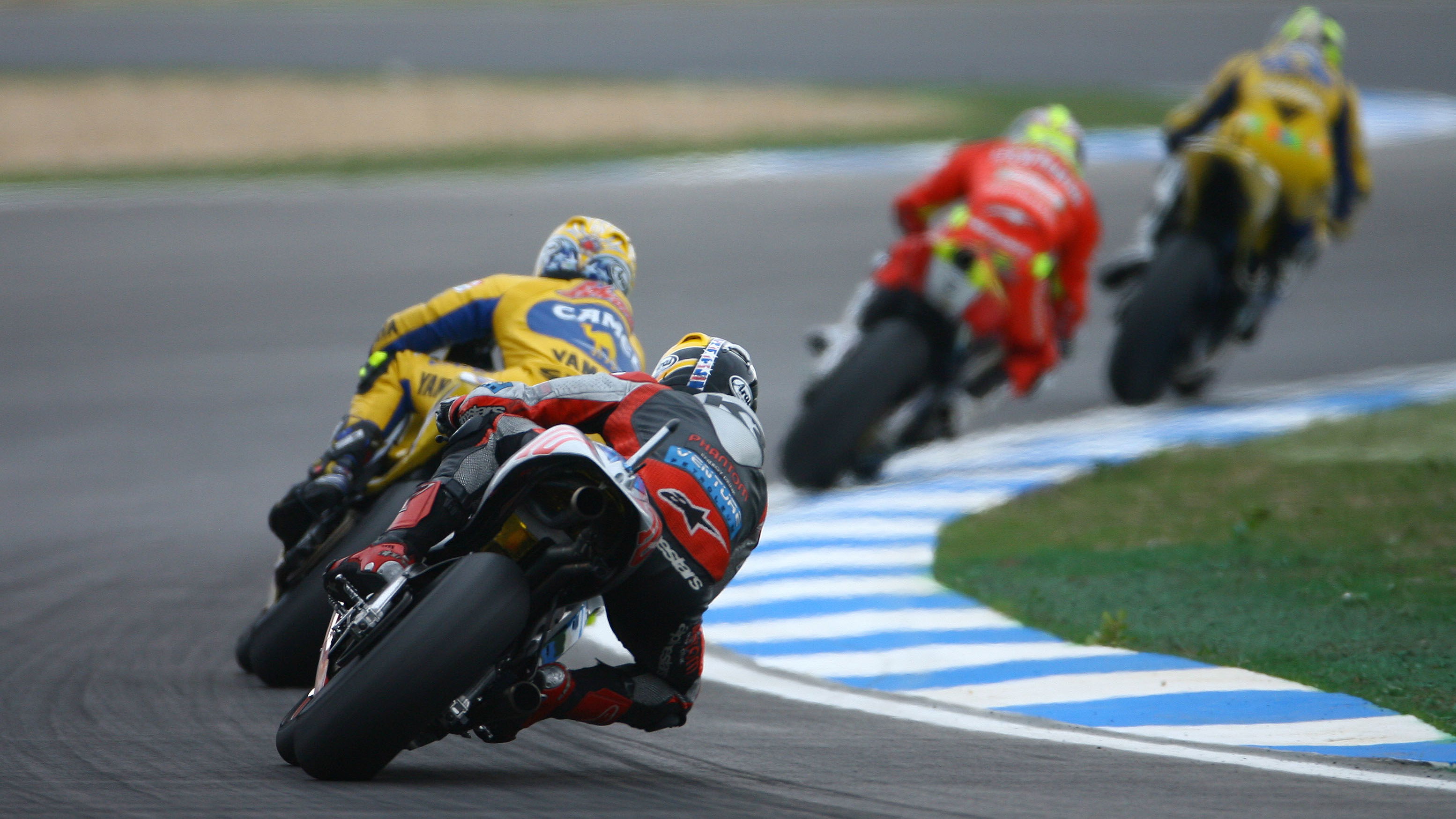 Roberts, Edwards, Elias, Rossi, Portuguese MotoGP Race 2006