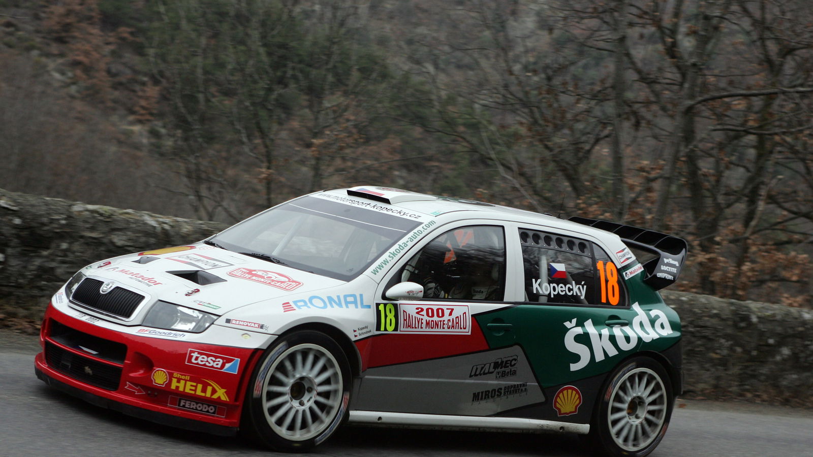 Rallye Automobile Monte Carlo , 18-20 January 2007 Jan Kopecky (cz) Filip Schovanek (cz) Skoda Fabia