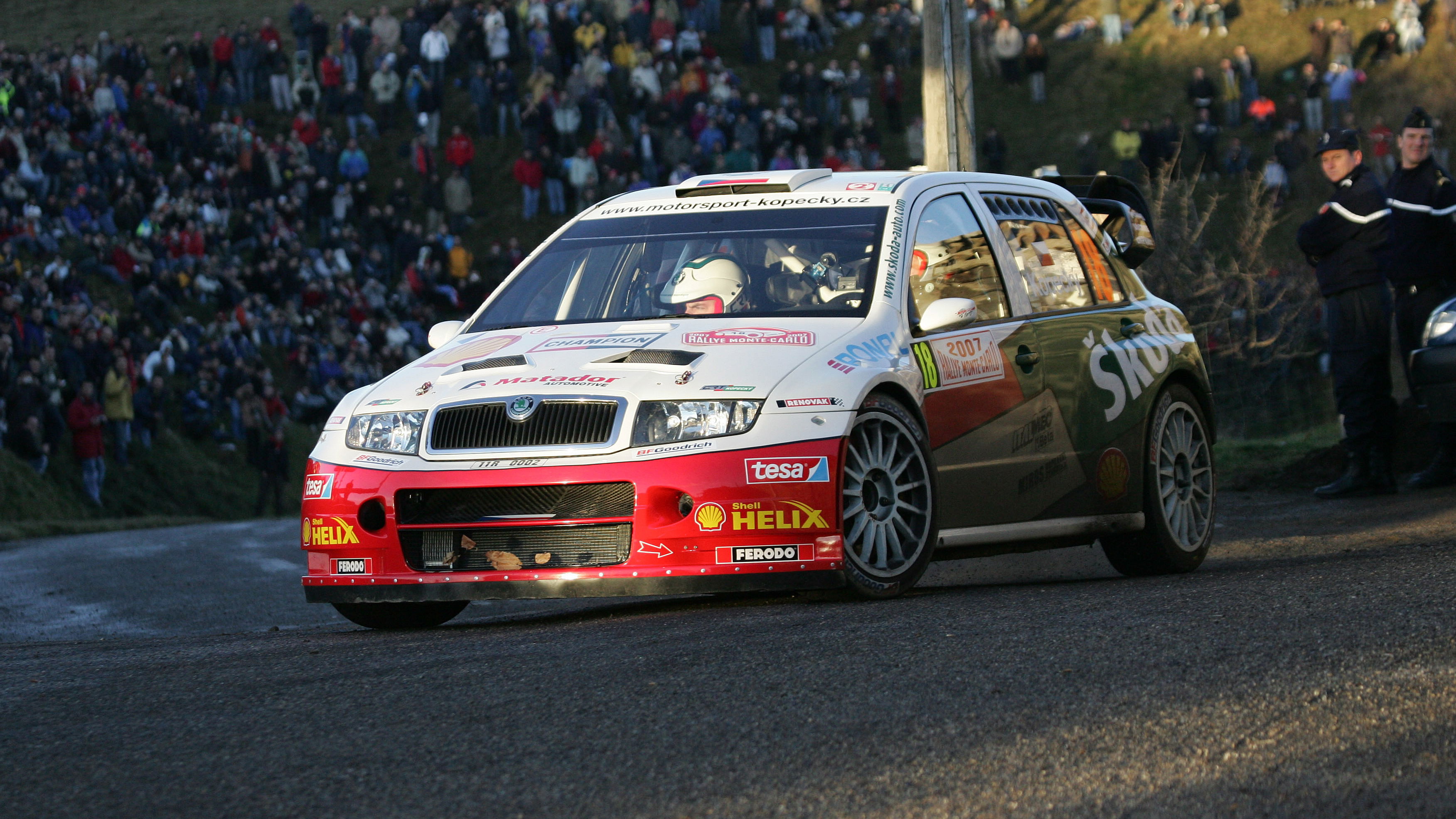 Jan Kopecky (cz) Filip Schovanek(cz) Czech RT Skoda Fabia WRC Rallye Automobile Monte-Carlo, 18-20 J