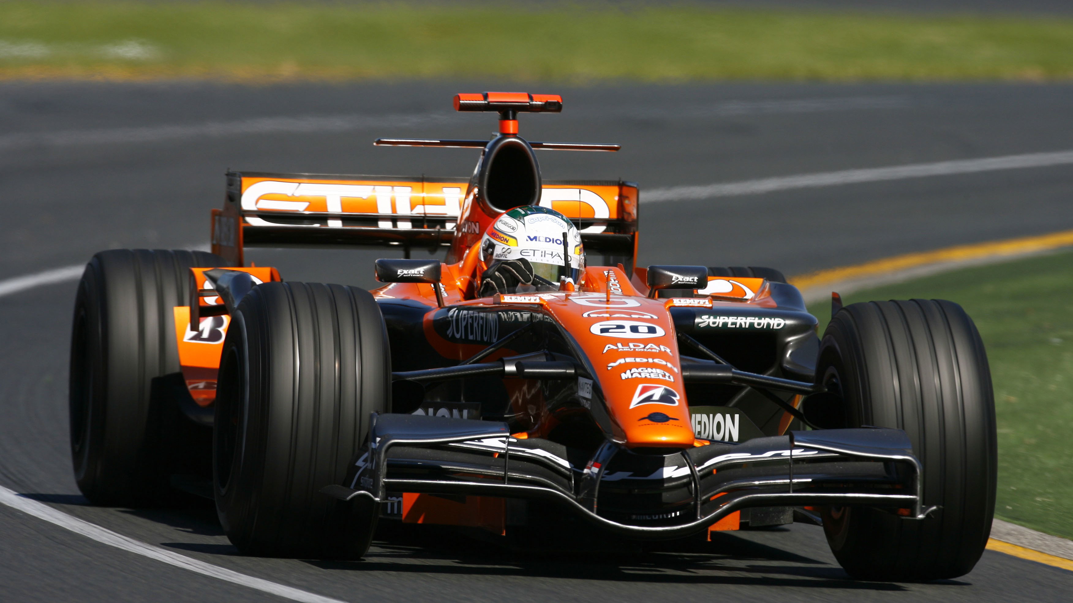 Adrian Sutil (GER) Etihad Aldar Spyker Formula One Team F8-V11, Australian F1 Grand Prix, Albert Par