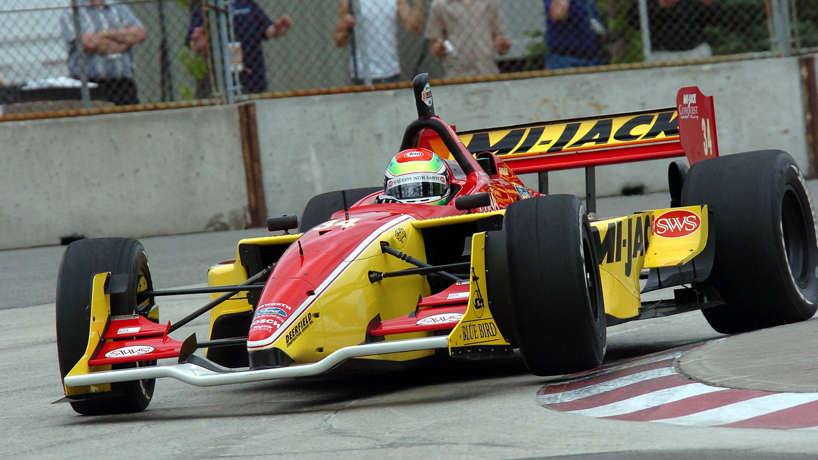 Justin Wilson was one of Sebastien Bourdais` closest challengers in Toronto