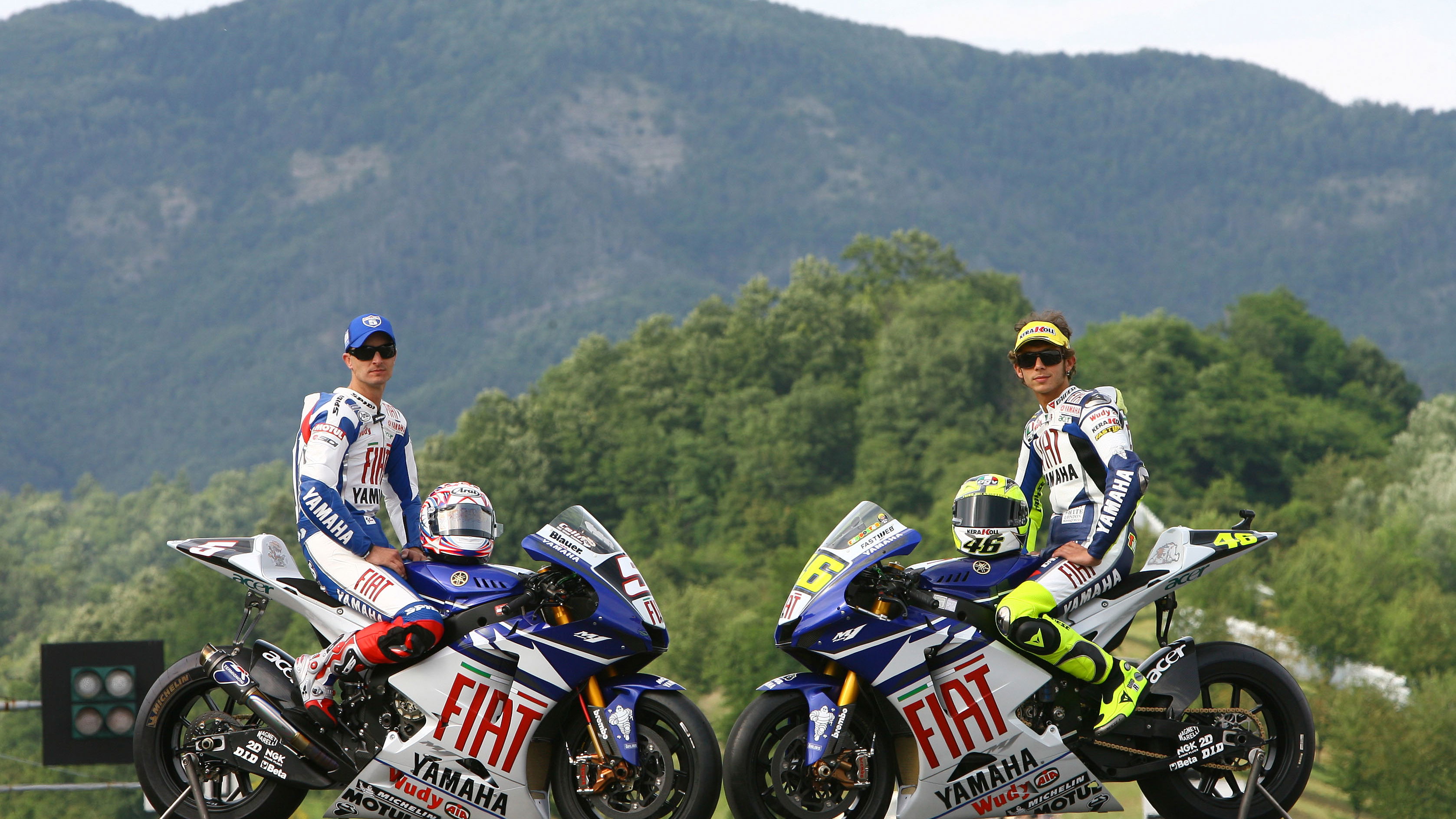 Edwards and Rossi, Italian MotoGP 2007