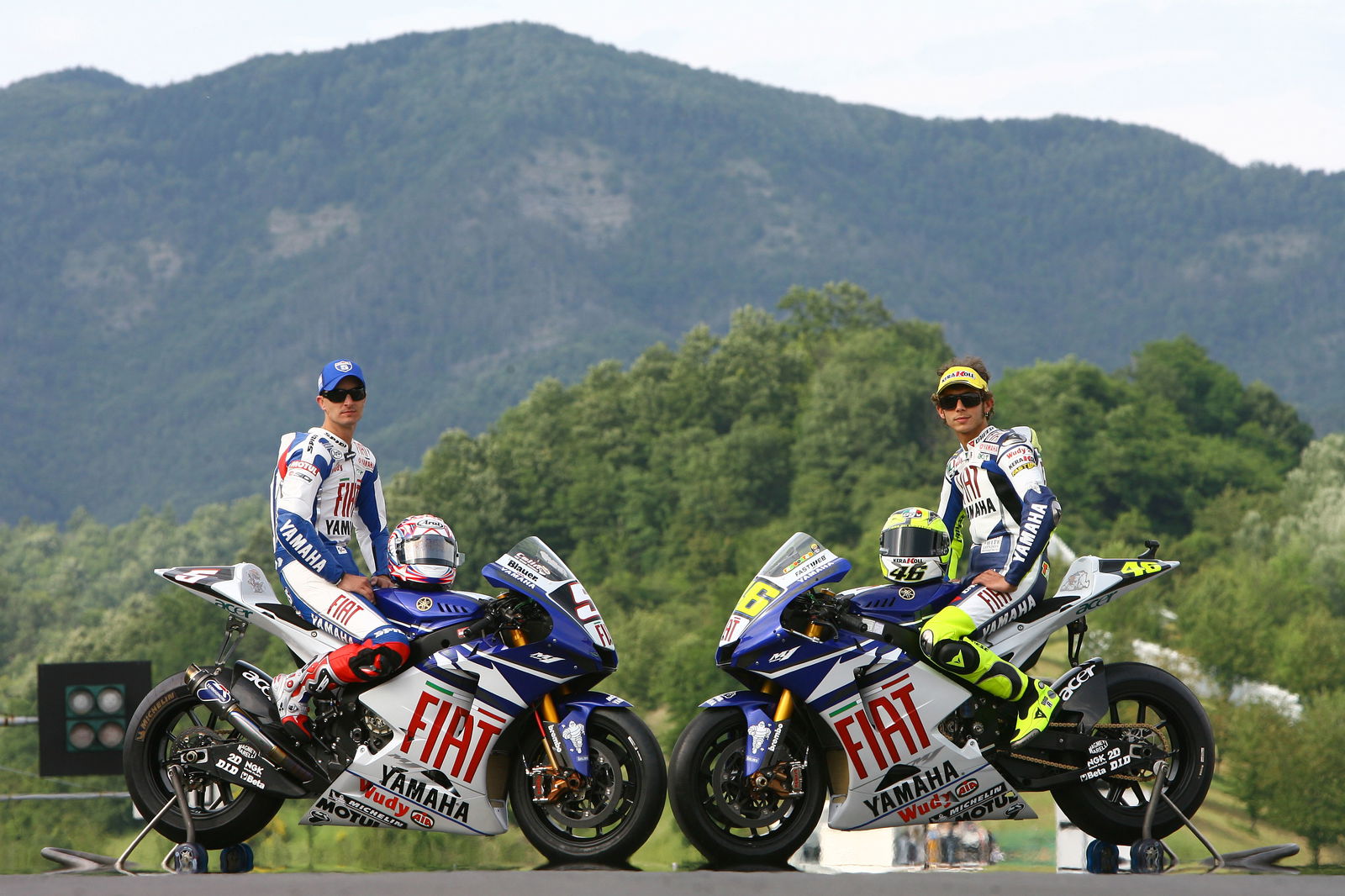 Edwards and Rossi, Italian MotoGP 2007
