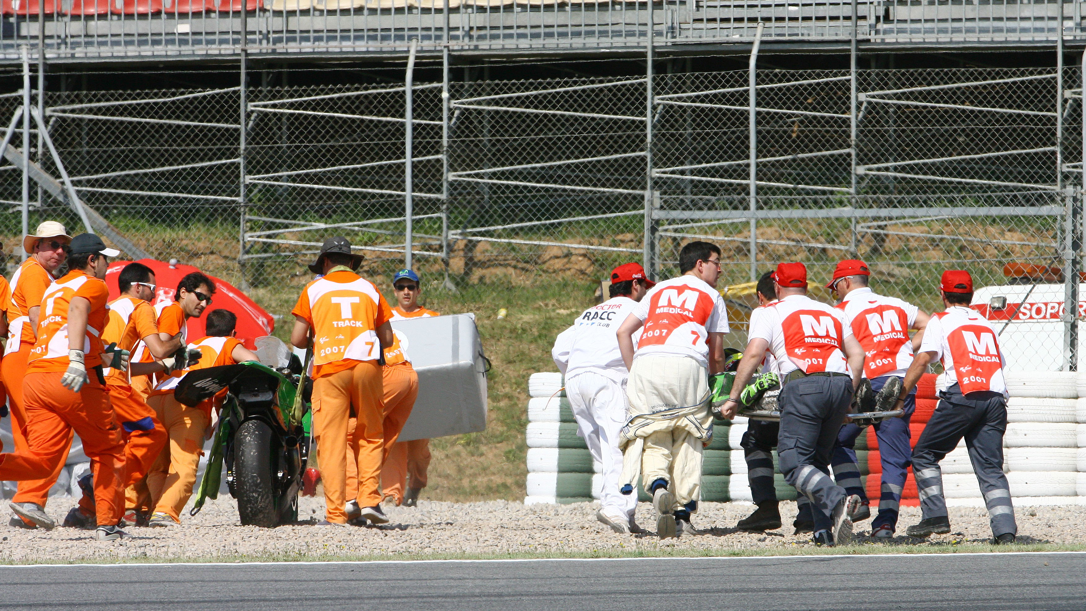 Jacque crash, Catalunya MotoGP 2007