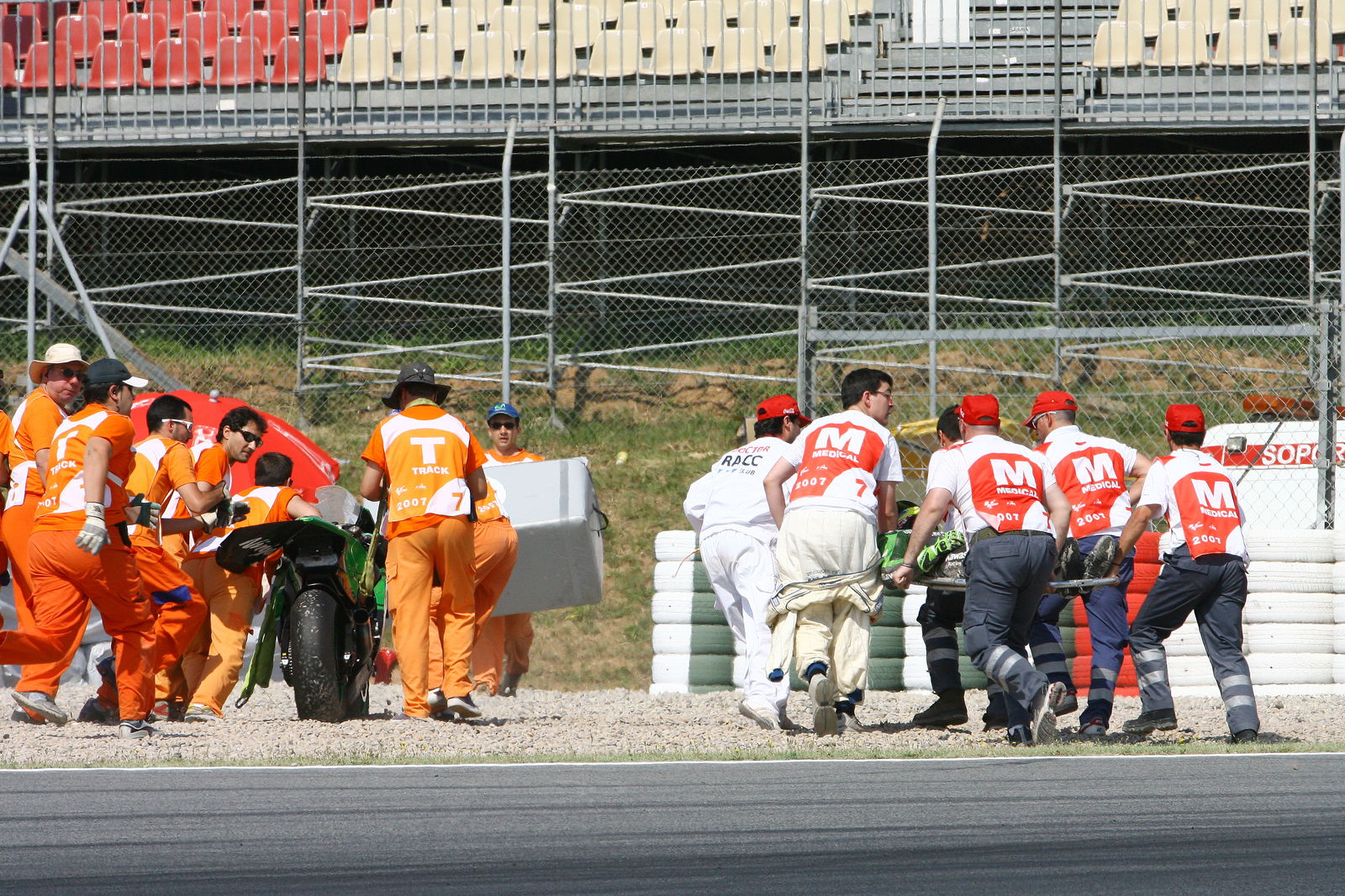 Jacque crash, Catalunya MotoGP 2007