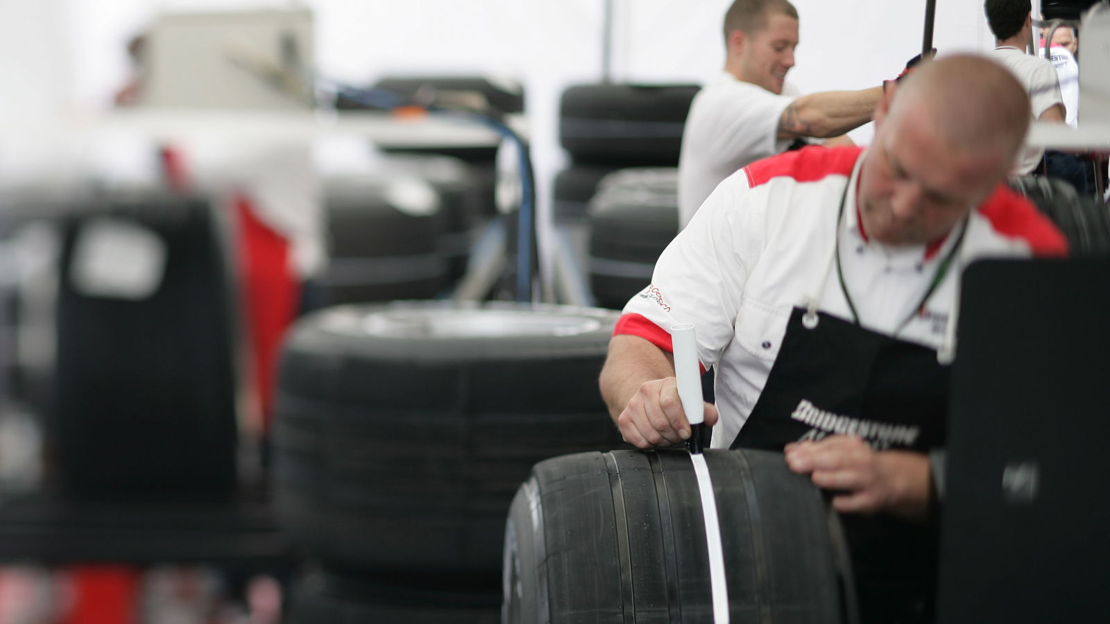 Bridgestone Tyre Technician, France F1, Magny Cours, 29th June-1st July, 2007