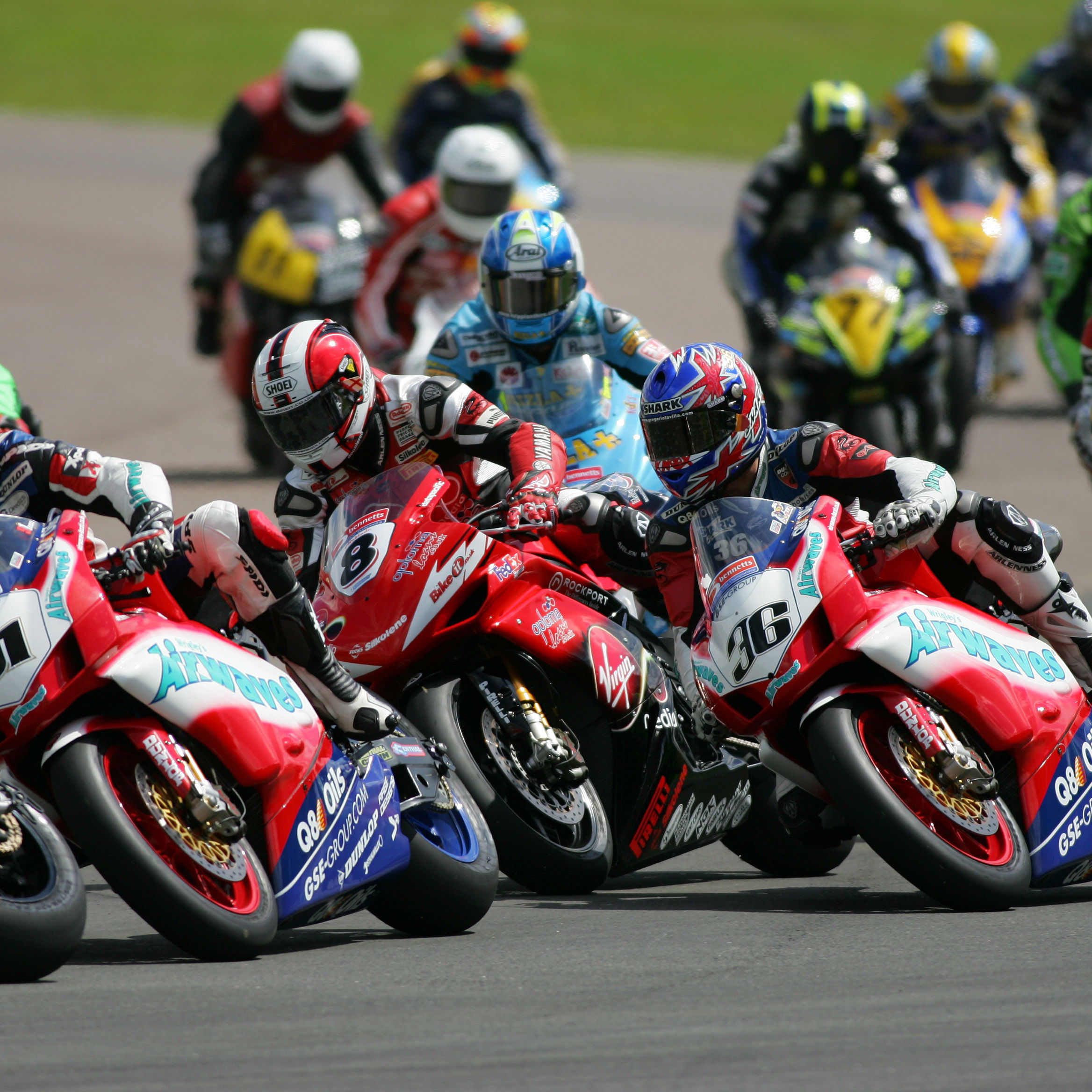 2007 British Superbike Championship, Round 9, Mallory Park, UK, 22nd July 2007, Start of Race 1