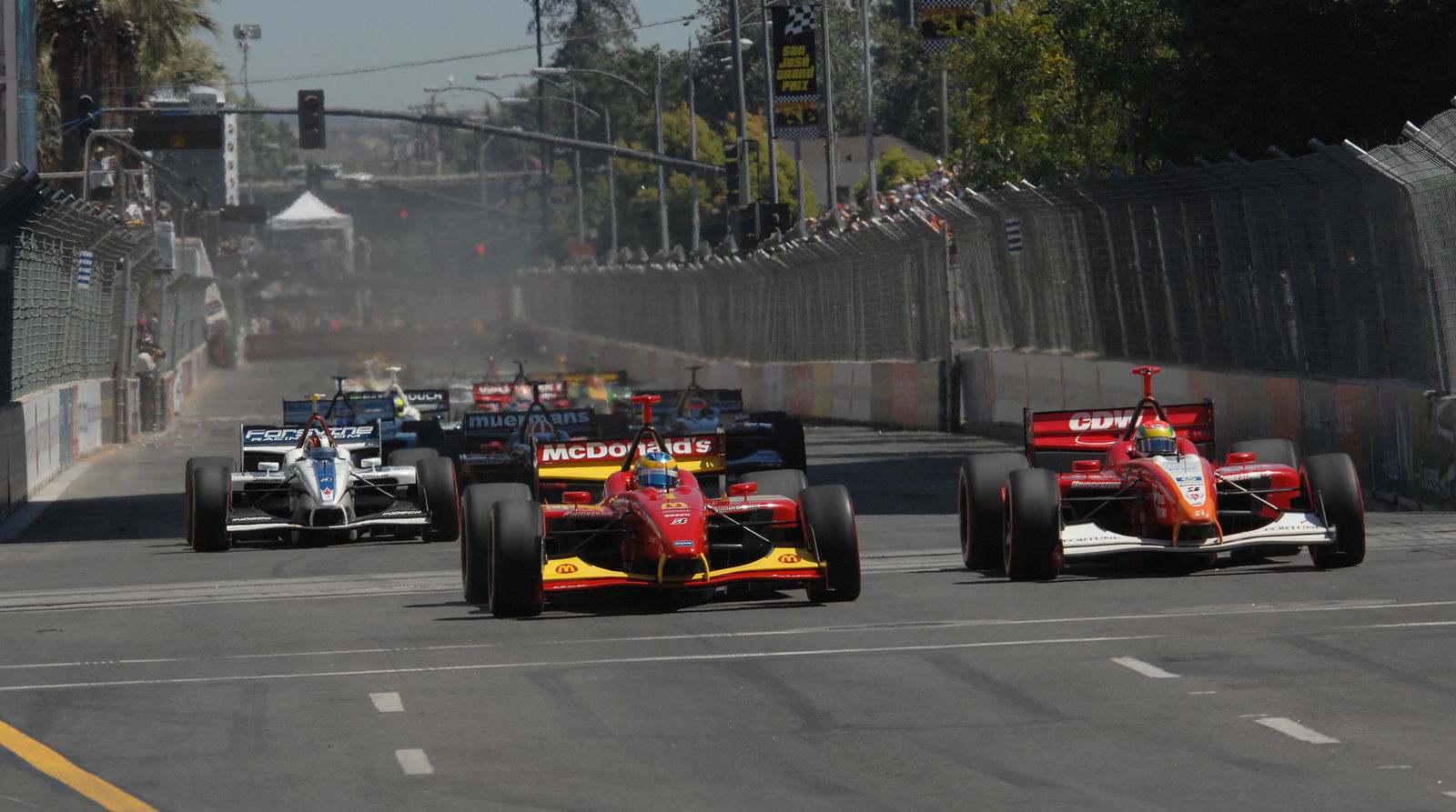 Champ Car World Series. 27-29 July 2007. San Jose Grand Prix. San Jose, California. Start of grand p