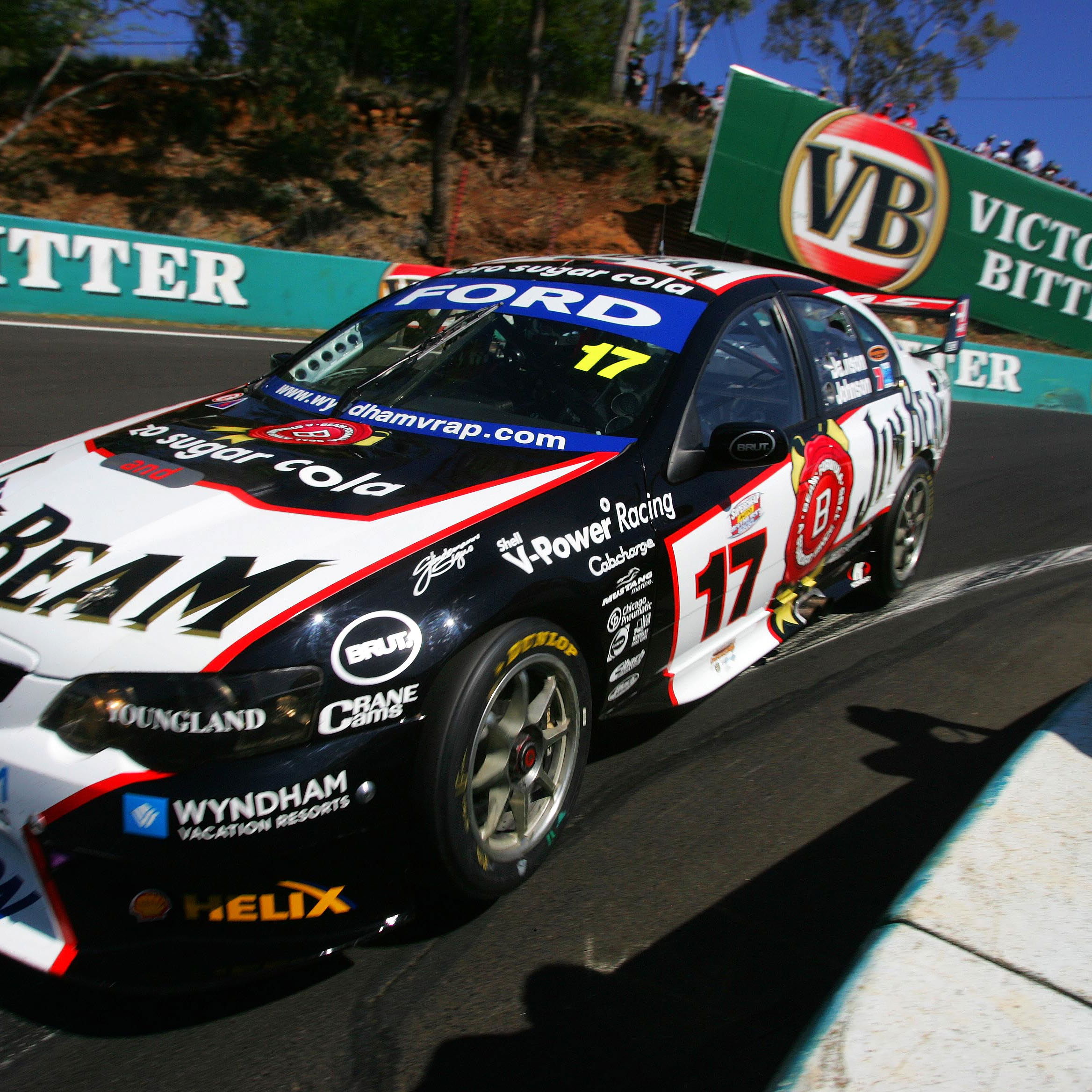 Steven Johnson (Aust) Will Davison (Aust) Jim Beam Ford finished 3rdSupercheap Autos Bathurst 1000Rd