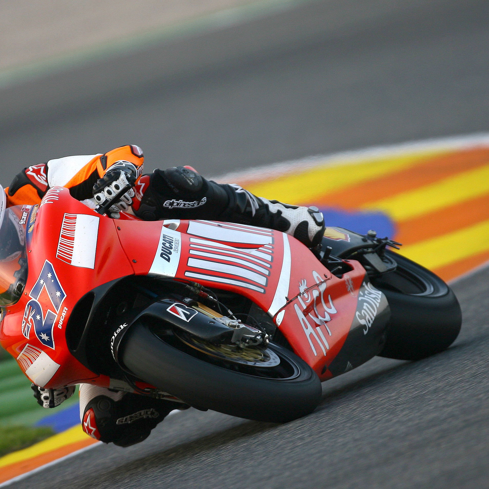 Schumacher, Valencia MotoGP tests, 2007