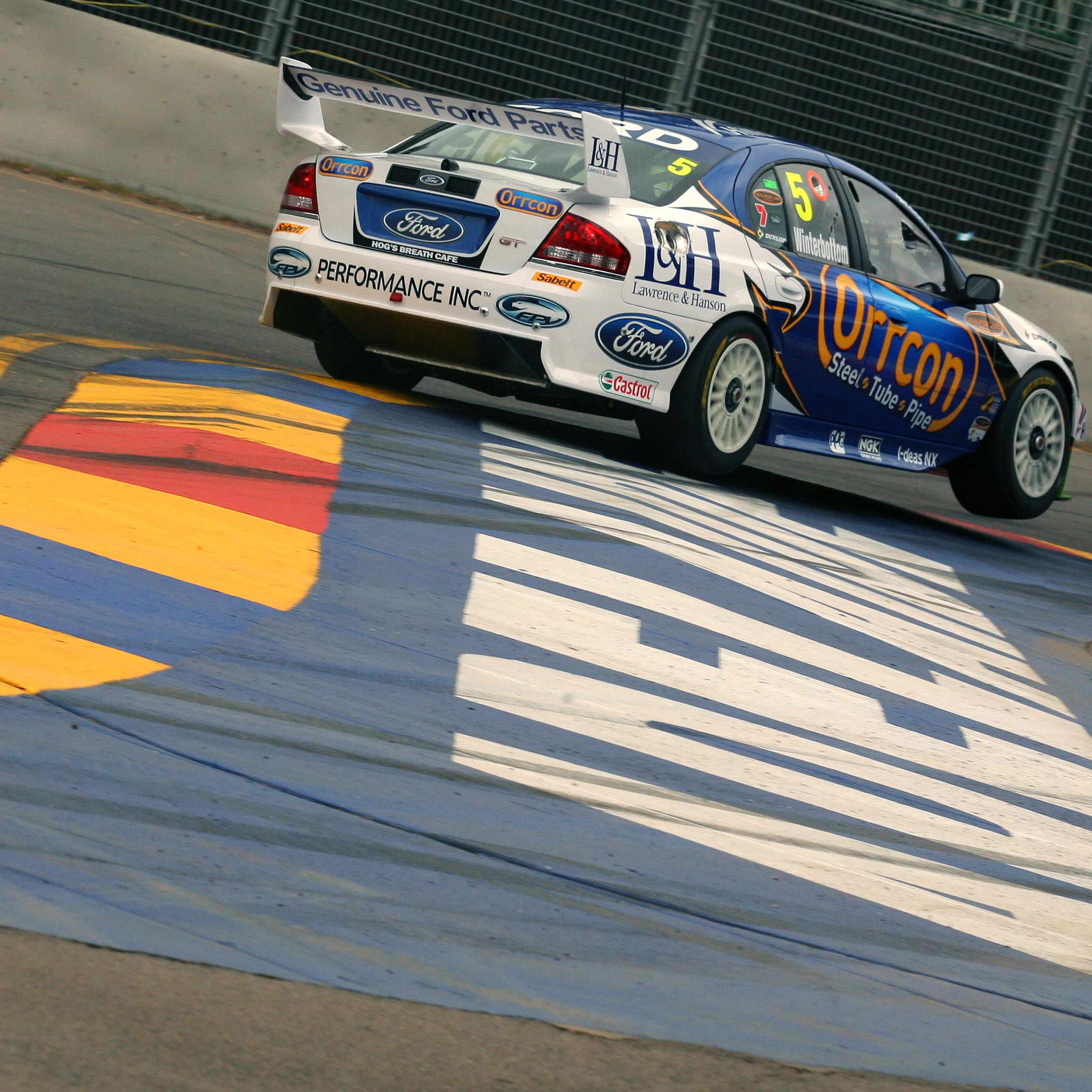 Mark Winterbottom (aust) Orrcon Ford
V8 Supercars
Rd 1 Clipsal 500
Adelaide
AUST
