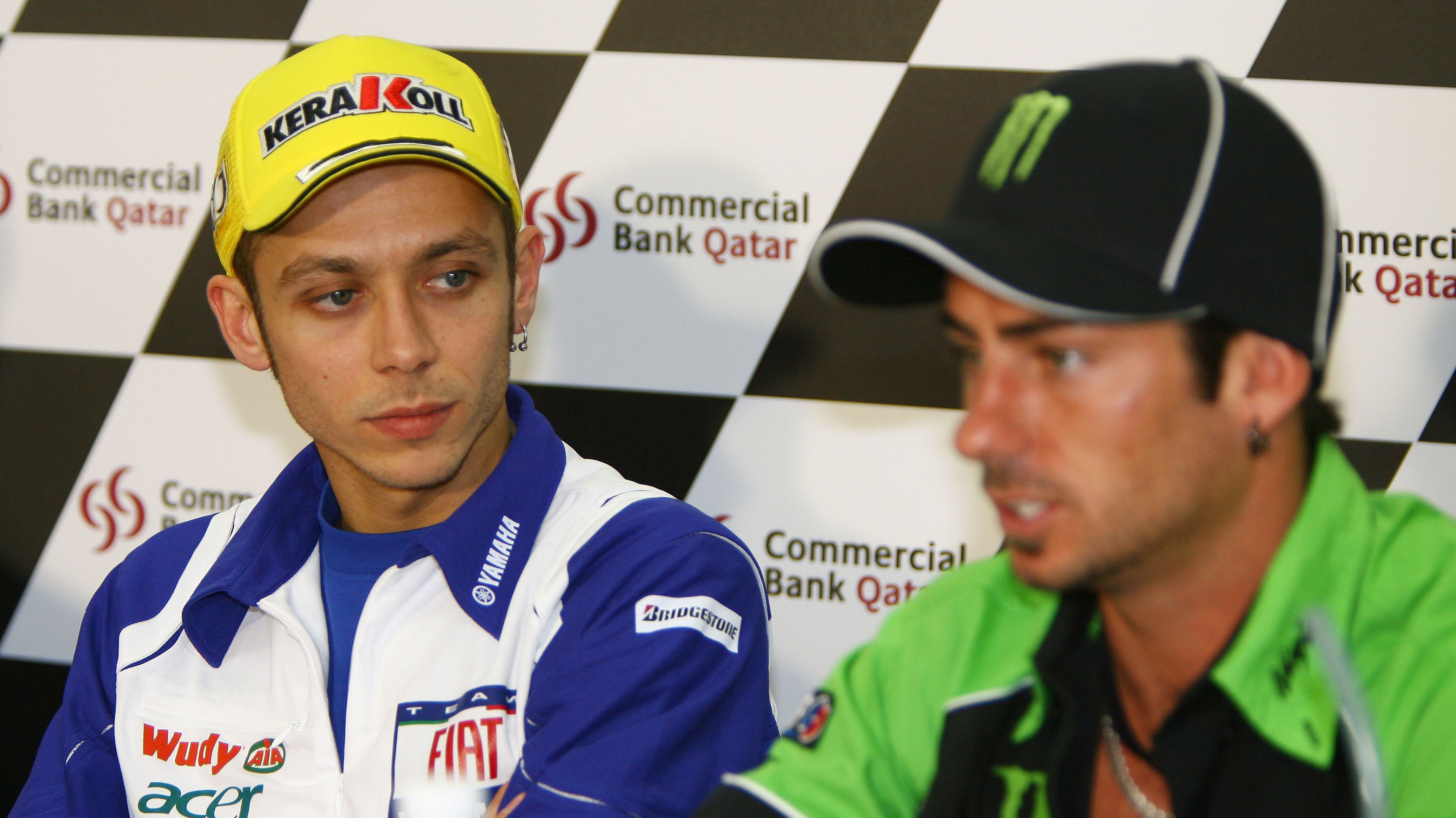 Rossi, Hopkins, Qatar MotoGP 2008
