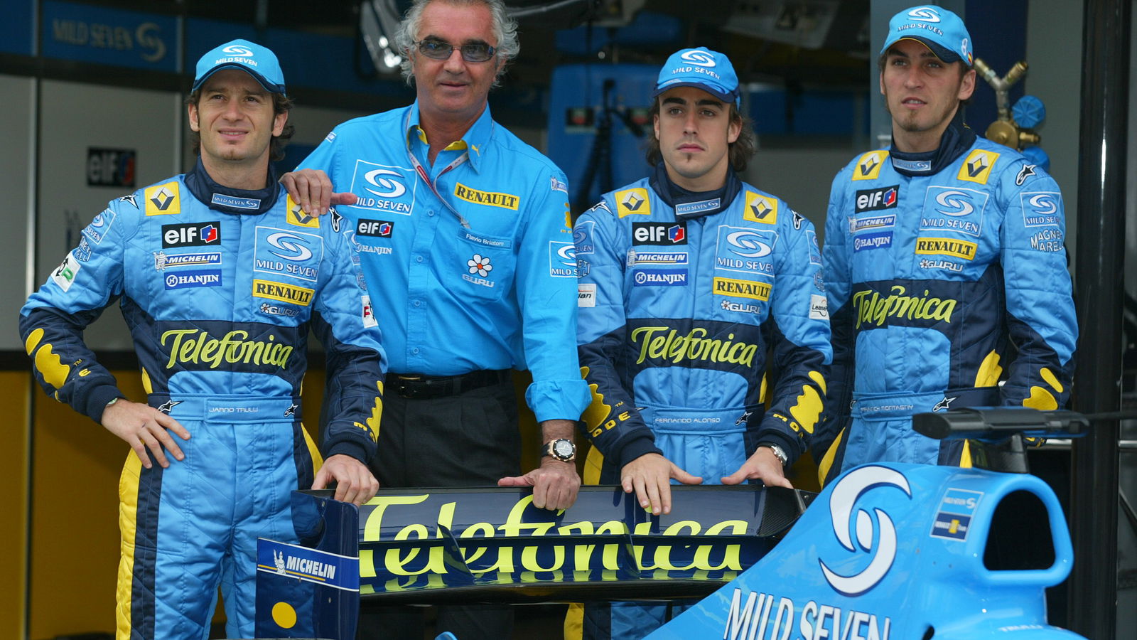 The Renault F1 team announces its new sponsorship deal with Spanish telephone company Telefonica